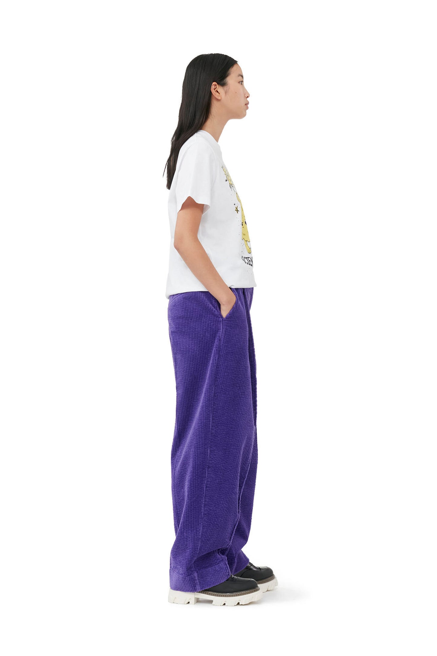 Corduroy Relaxed Pleated Pants