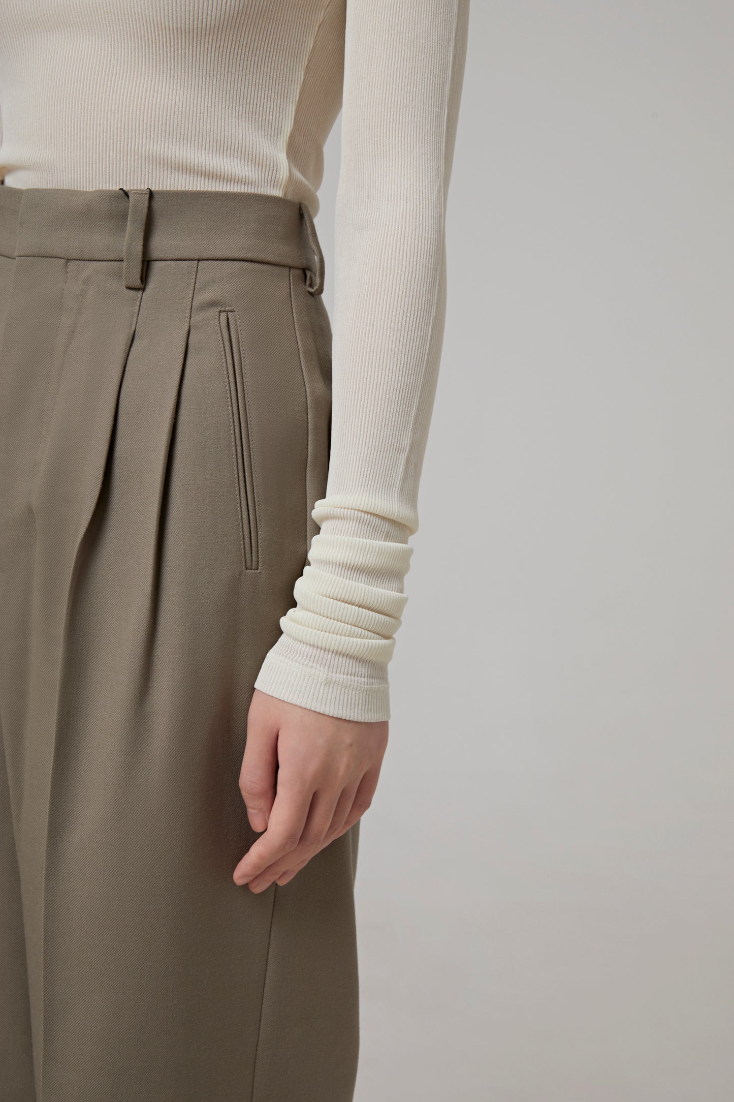 STRAIGHT FIT TROUSERS