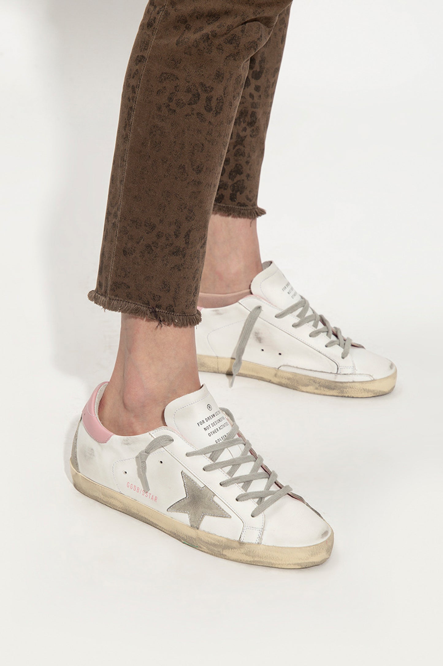SUPER-STAR LEATHER UPPER AND HEEL SUEDE STAR AND SPUR CREAM SOLE