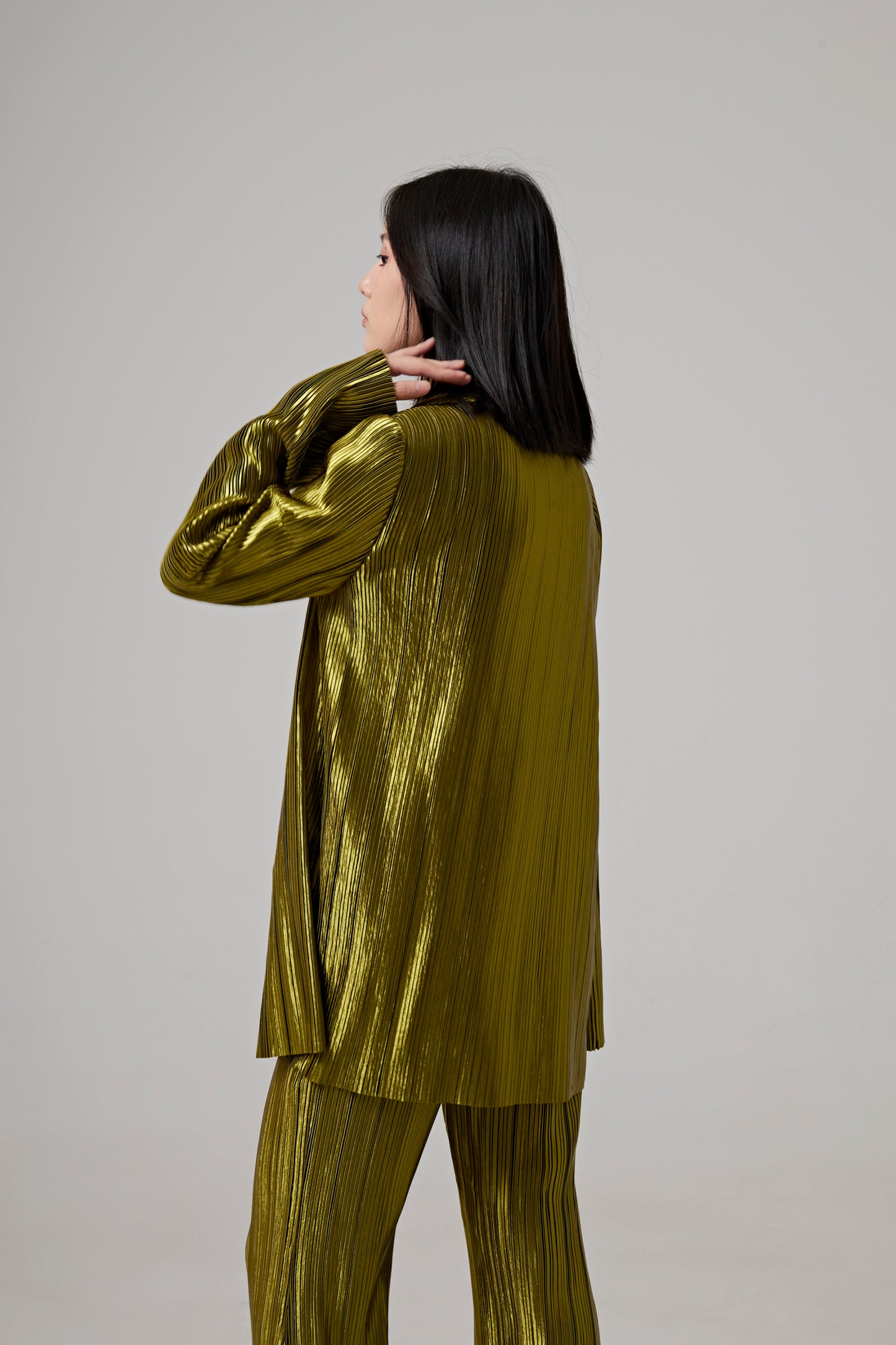 NUAGE PLEATED BLAZER