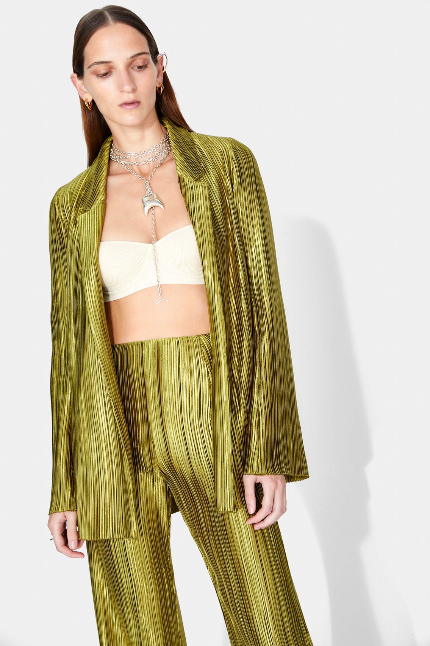 NUAGE PLEATED BLAZER