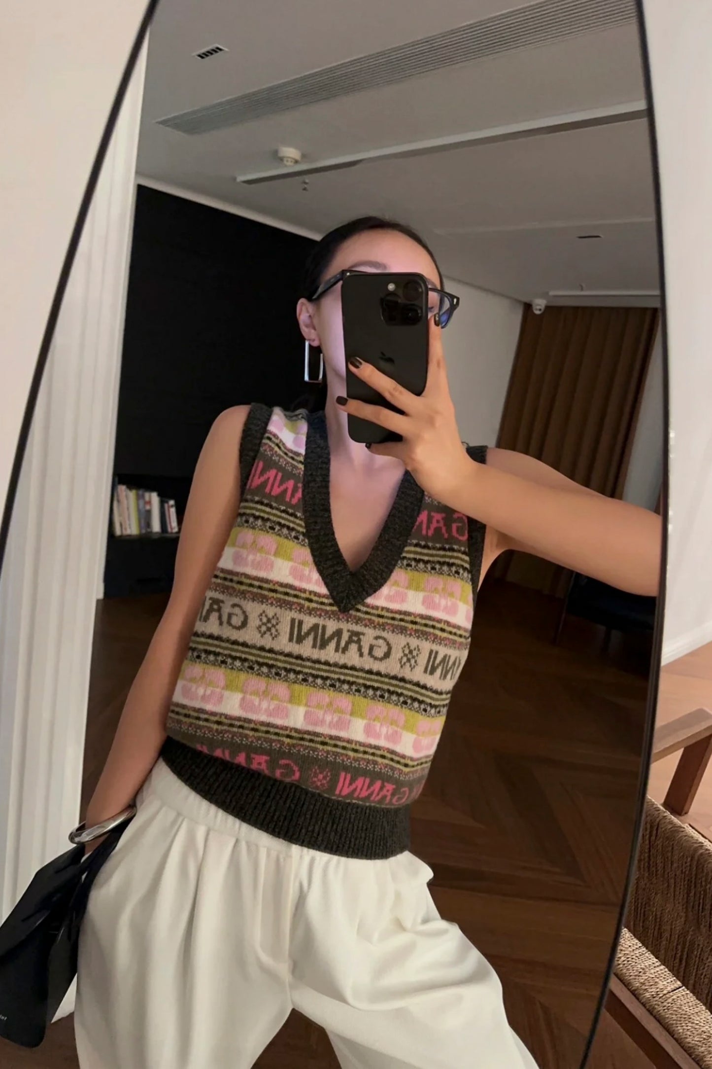 Logo Wool Mix Vest
