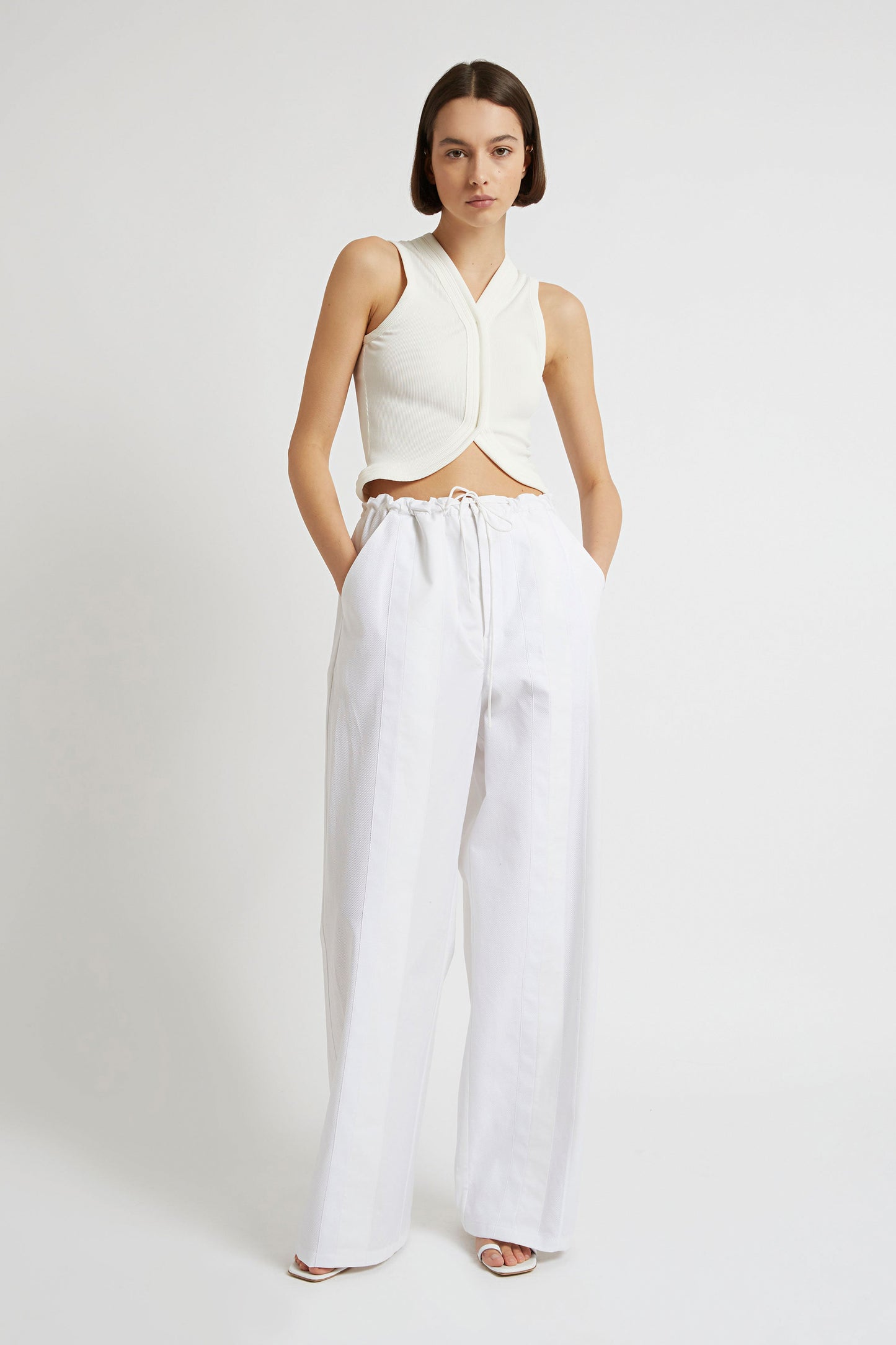 MULTI BIND RIB VEST TOP