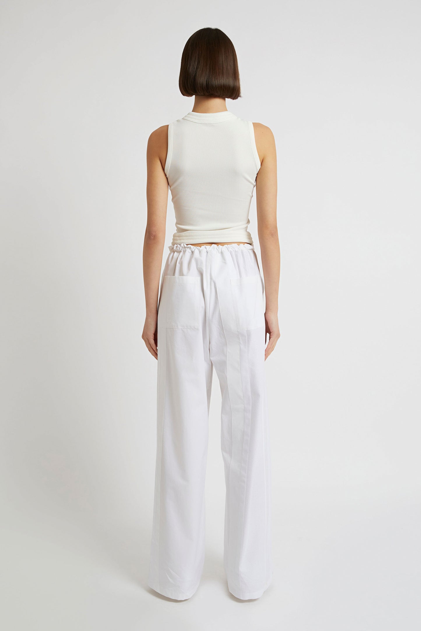 MULTI BIND RIB VEST TOP