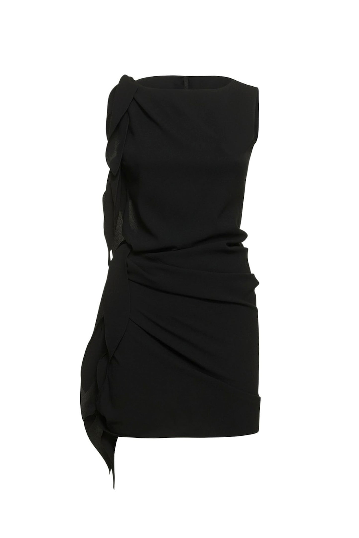 SLEEVELESS MINI DRESS WITH SIDE TIES