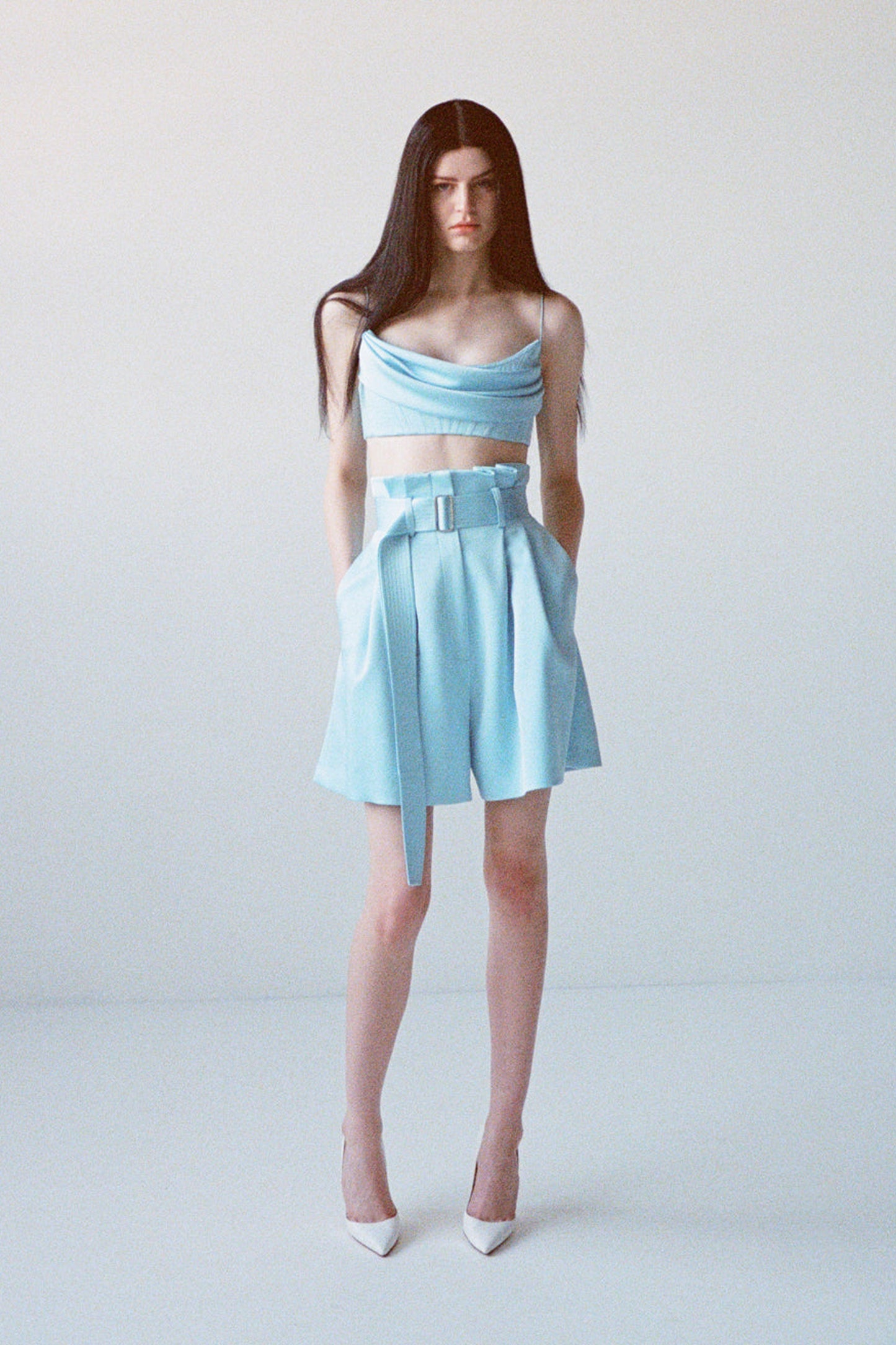 BUD TRIM PLEATED SHORTS