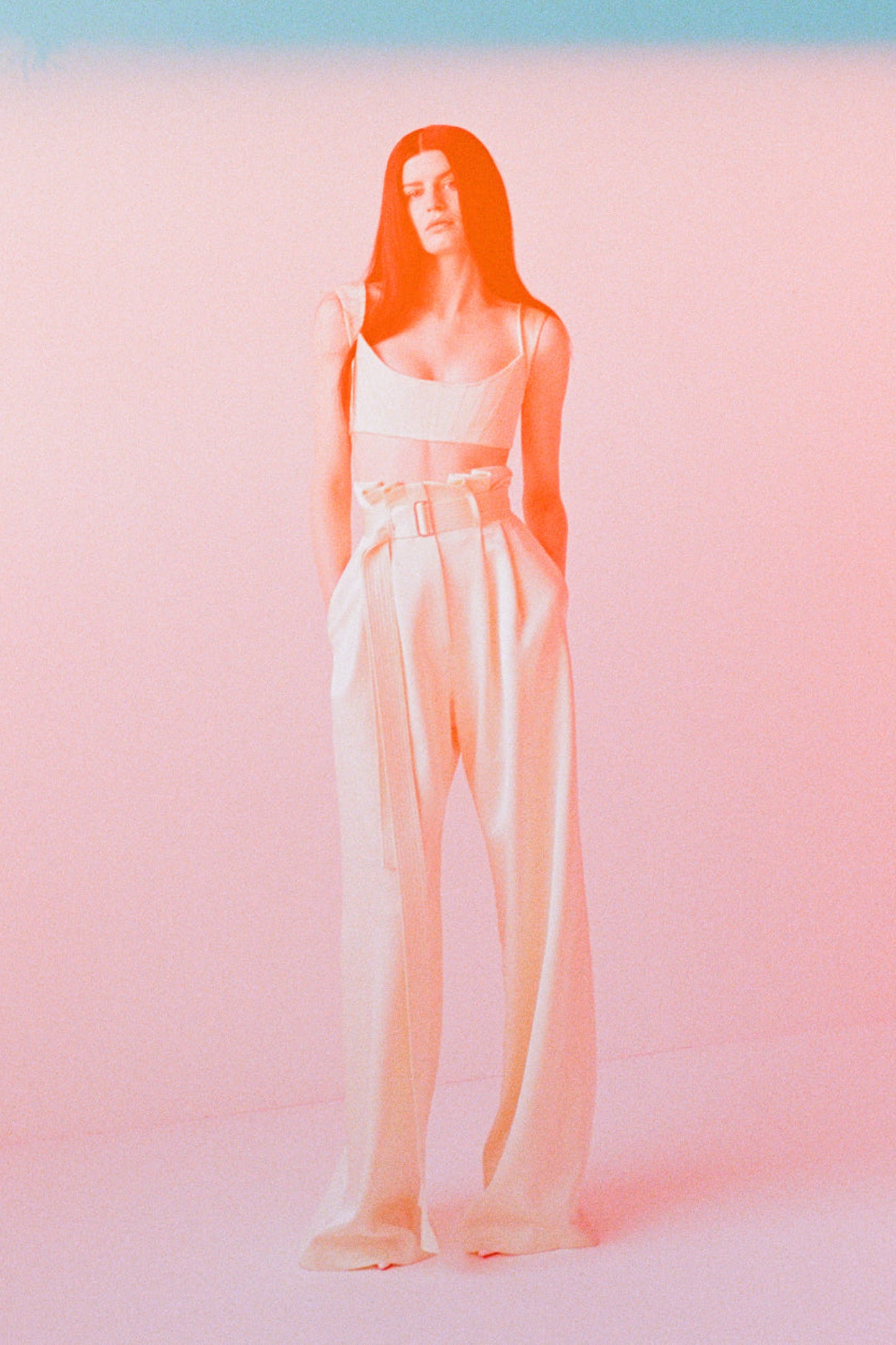 LONG LOOSE SUIT PANTS