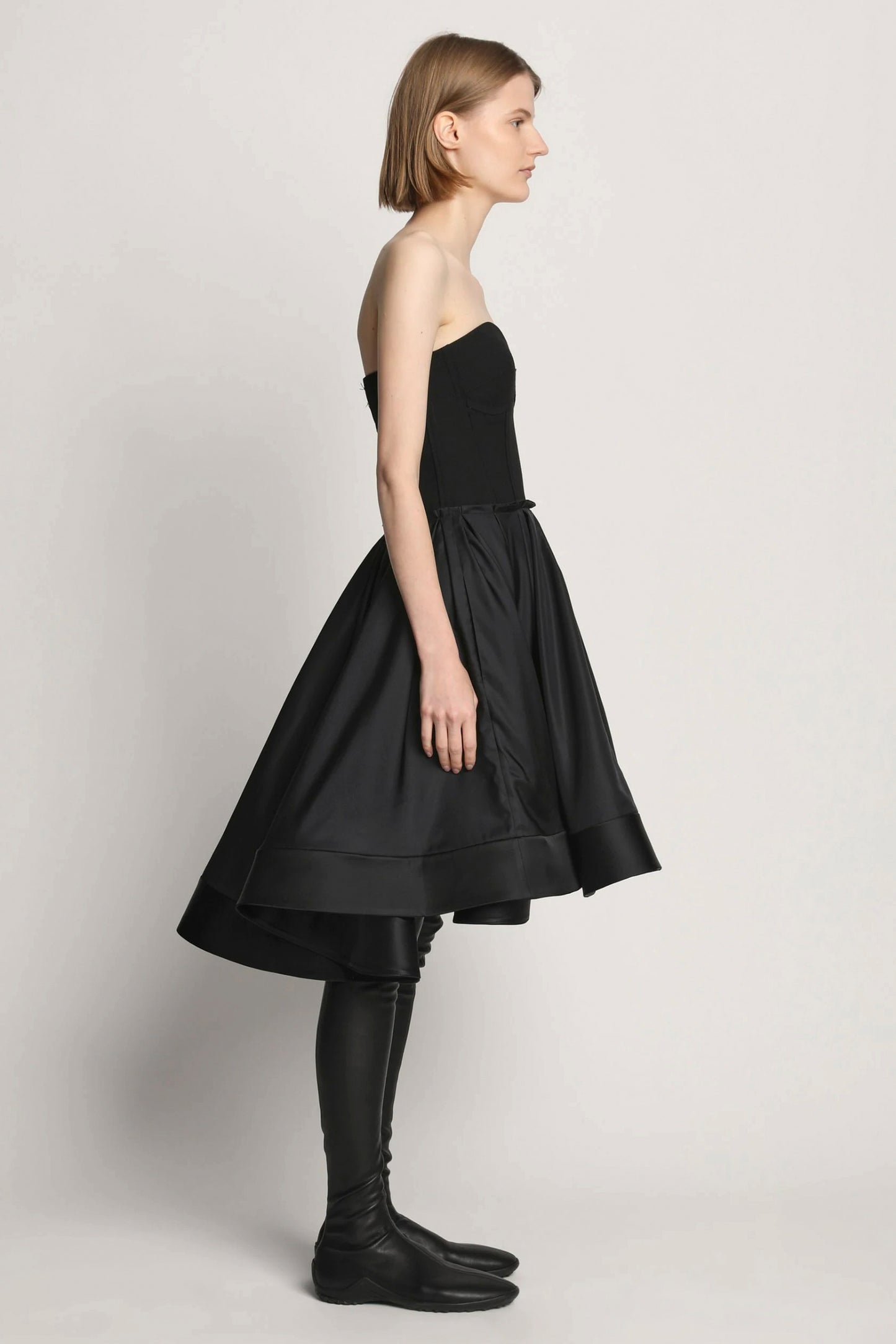 Silk Nylon Taffeta Bustier Dress