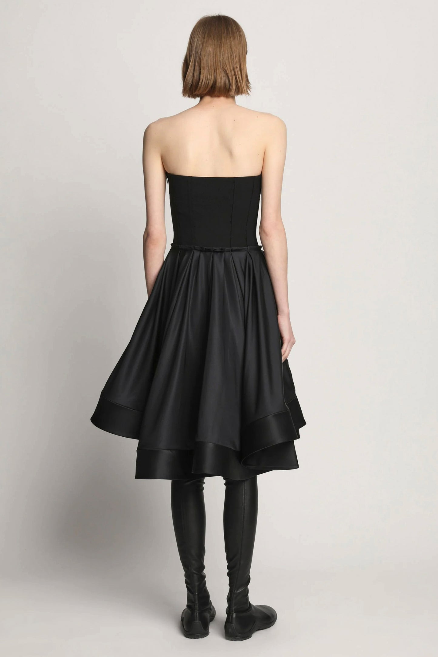 Silk Nylon Taffeta Bustier Dress