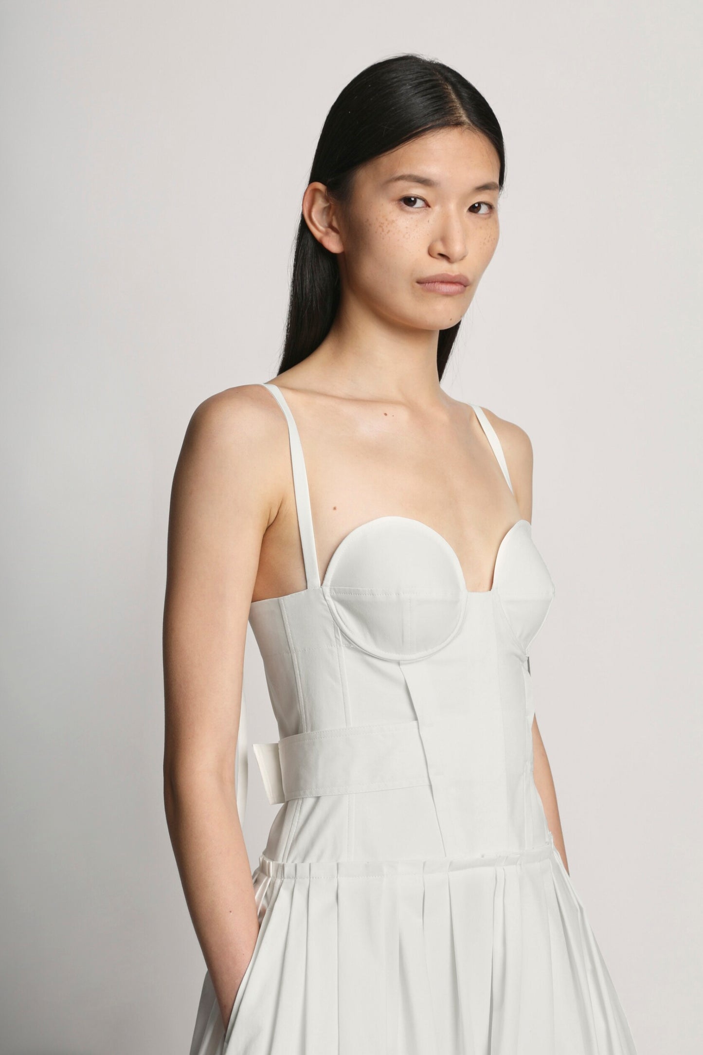 Poplin Bustier Dress