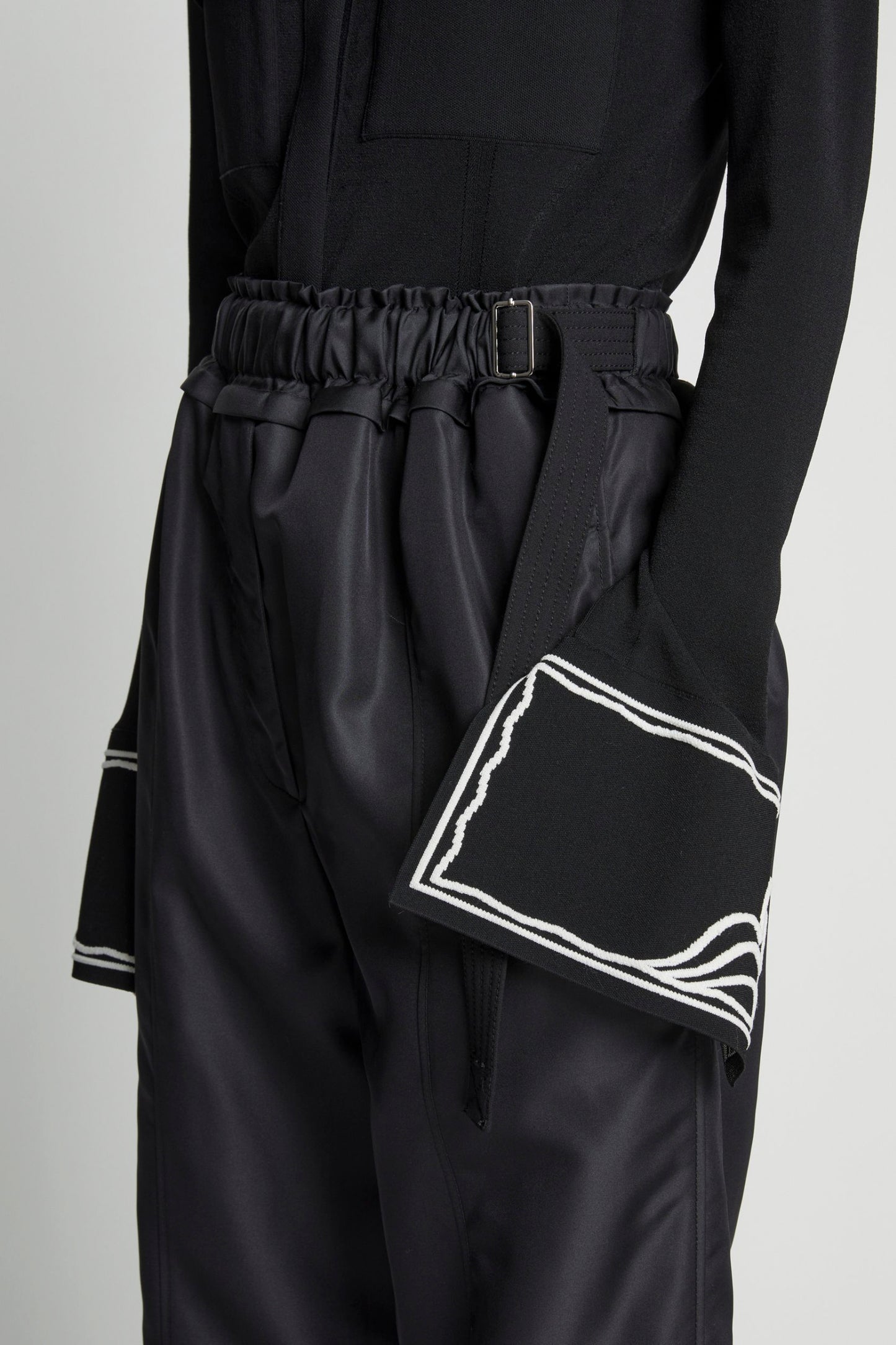 Silk Nylon Taffeta Pull On Pant