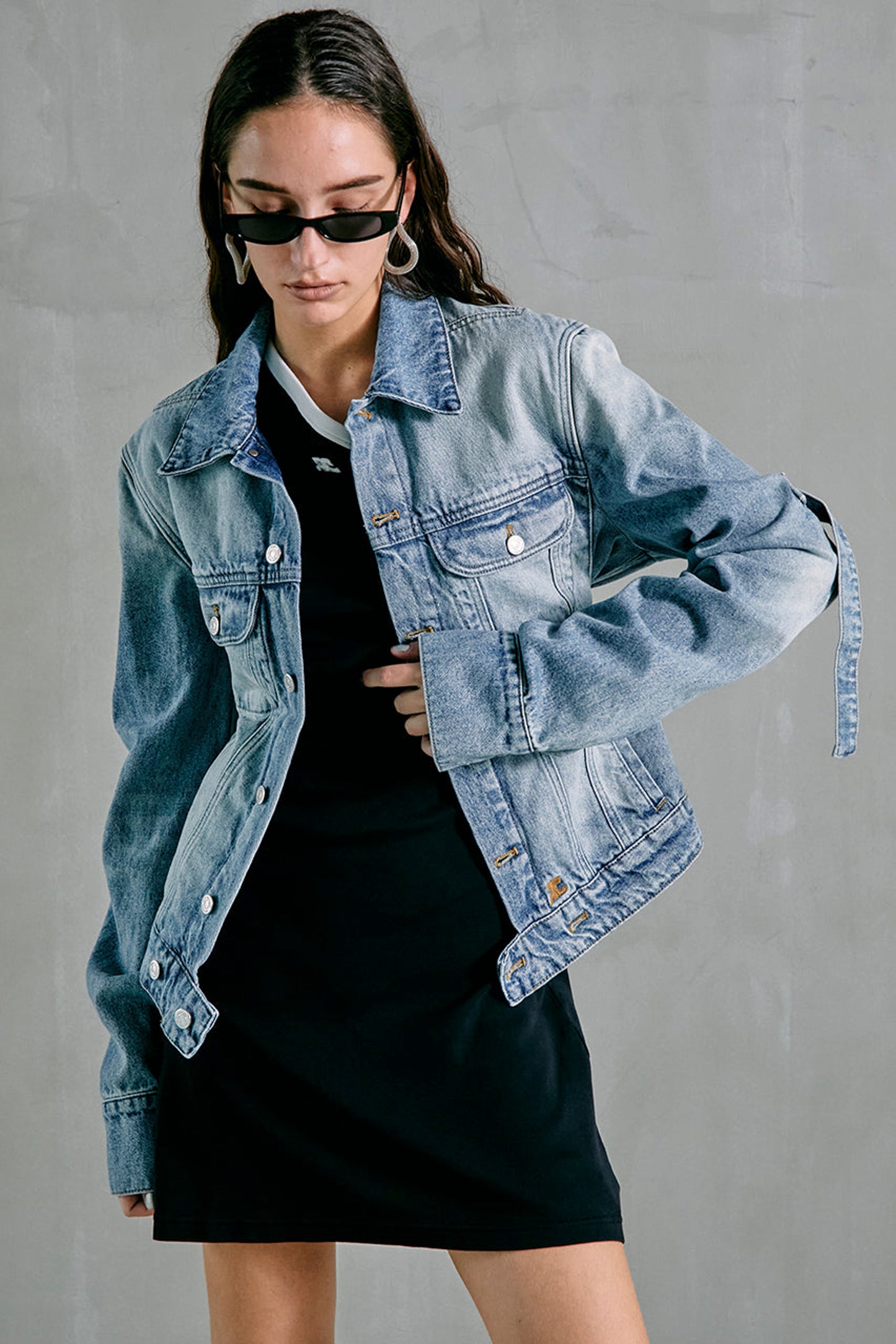 BI-STYLING LIGHT BLUE DEN JACKET