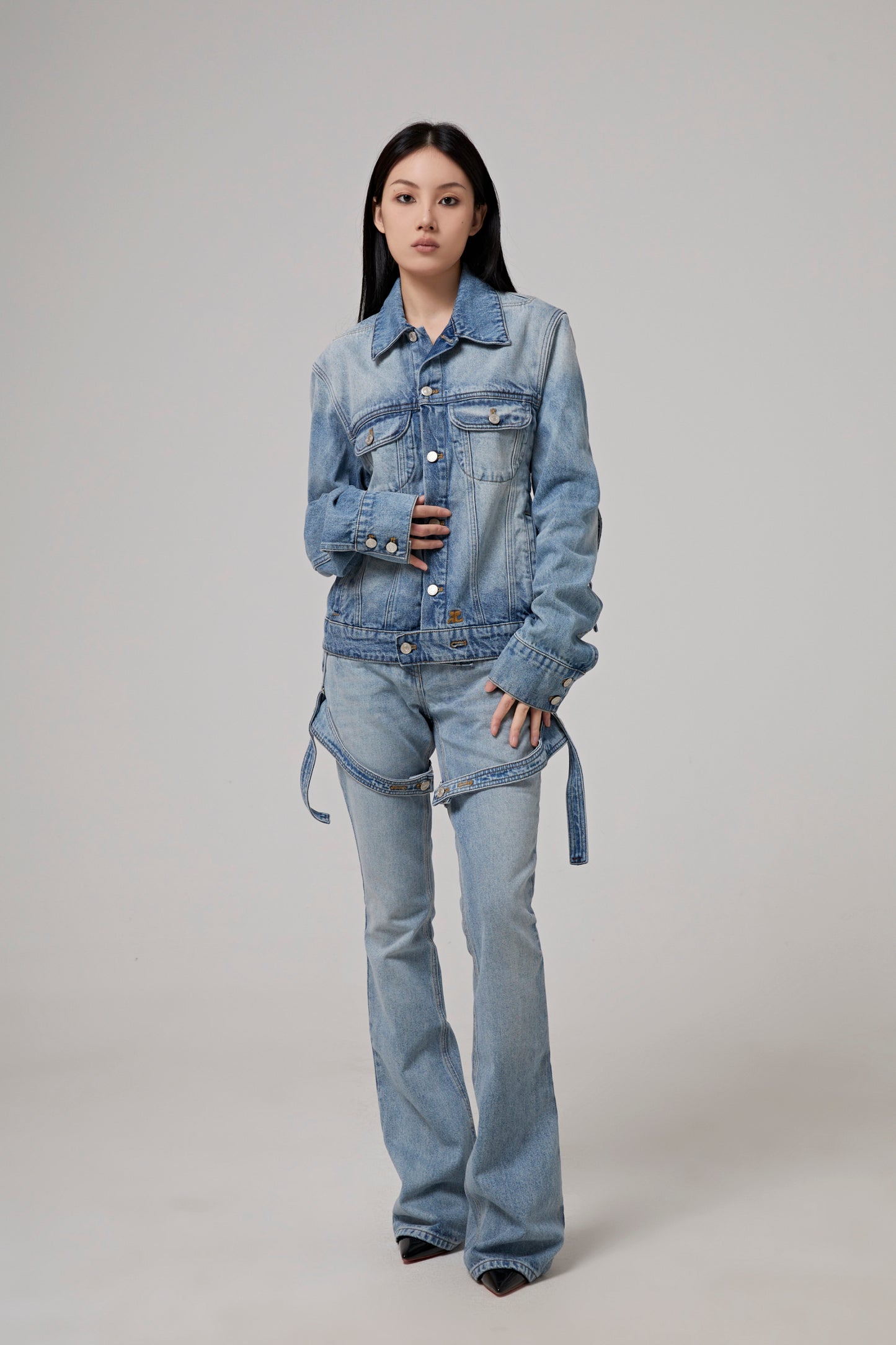 BI-STYLING LIGHT BLUE DEN JACKET
