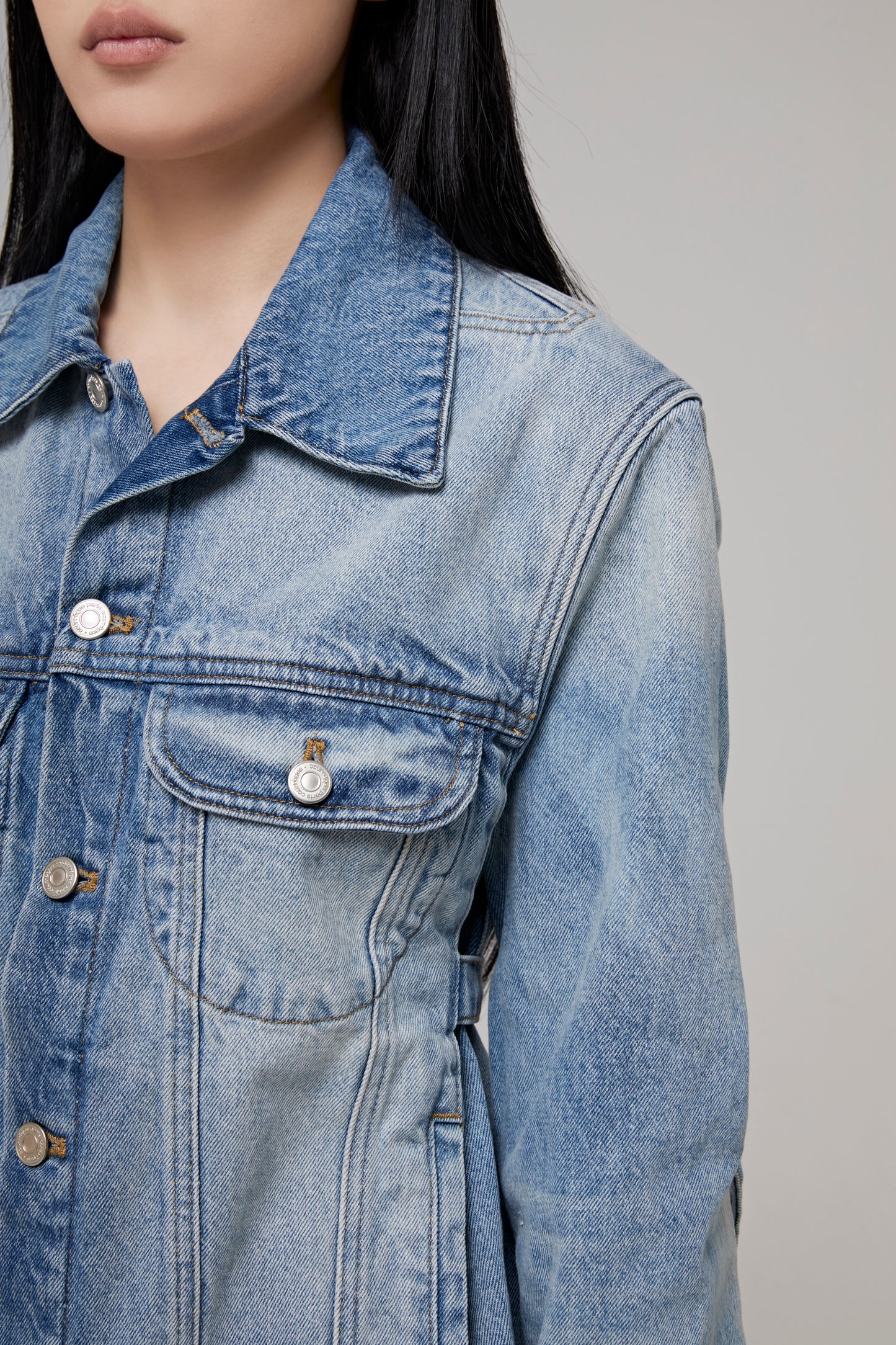 BI-STYLING LIGHT BLUE DEN JACKET