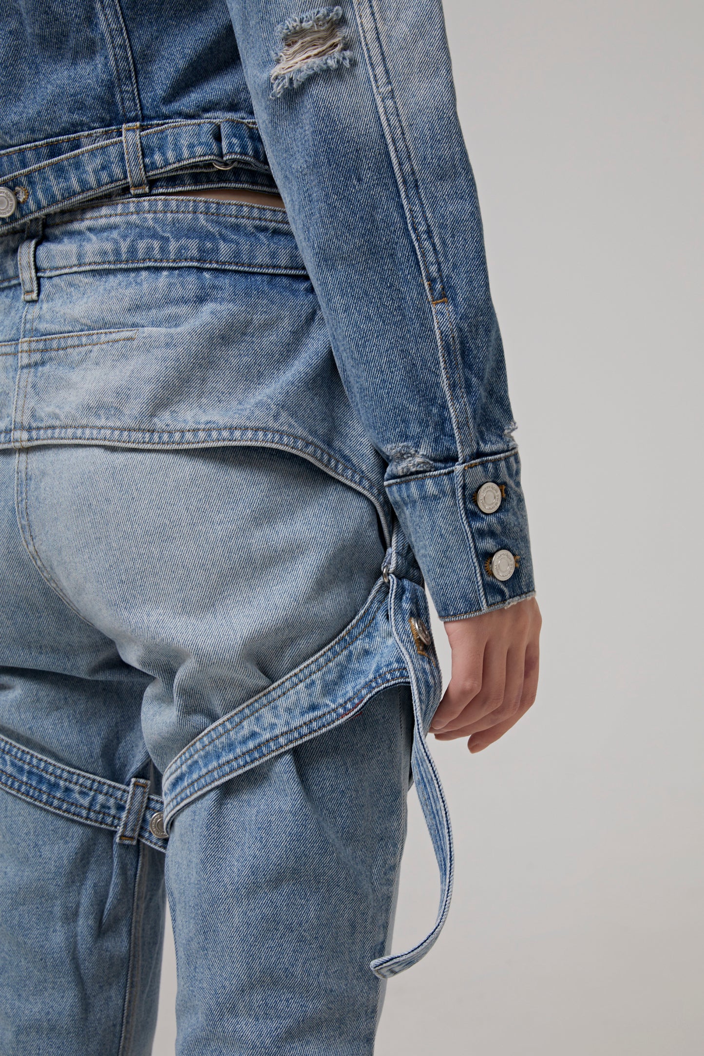 RACER BLUE DENIM PANTS