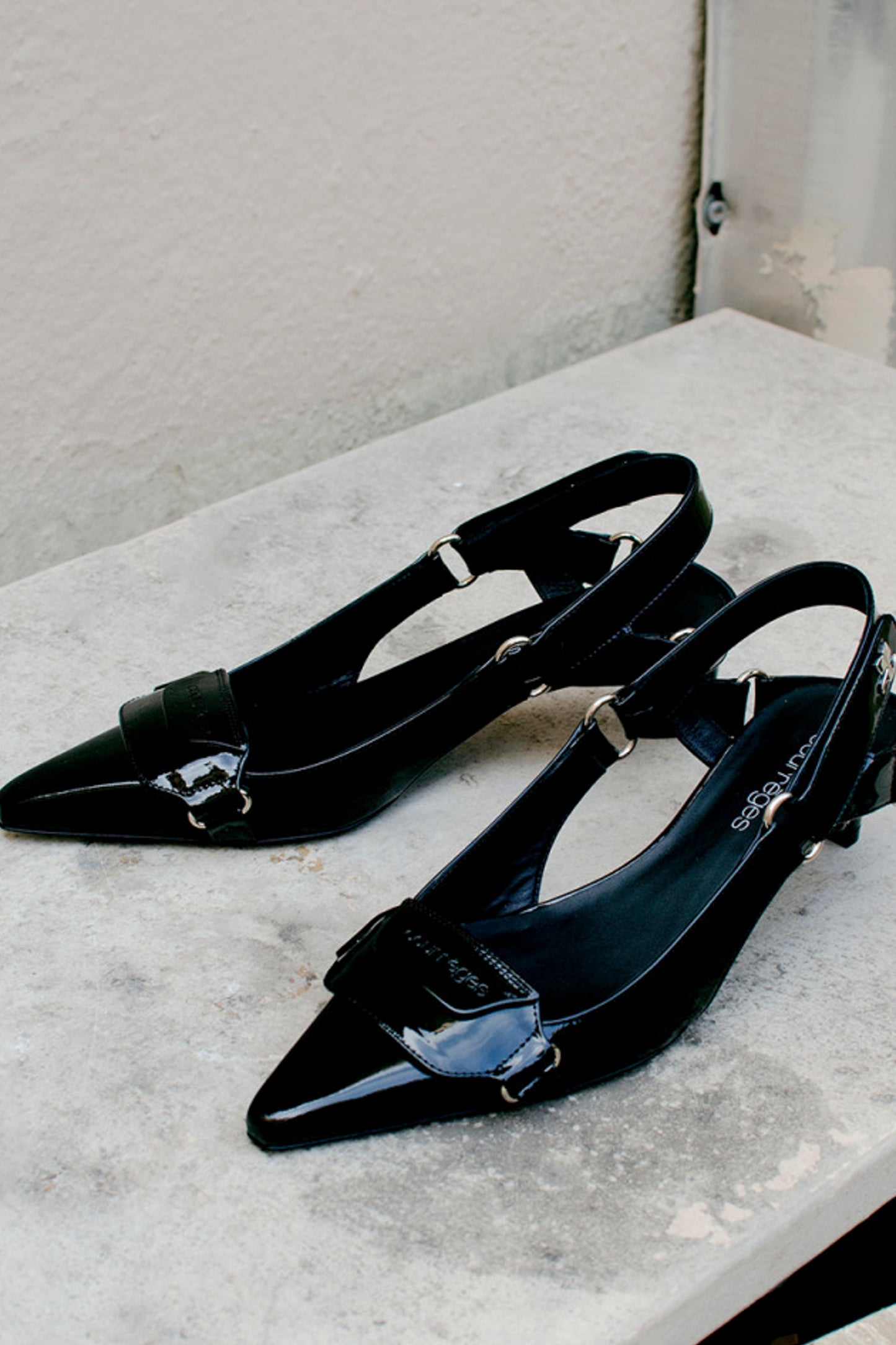 RACER PATENT LEATHER PUMP