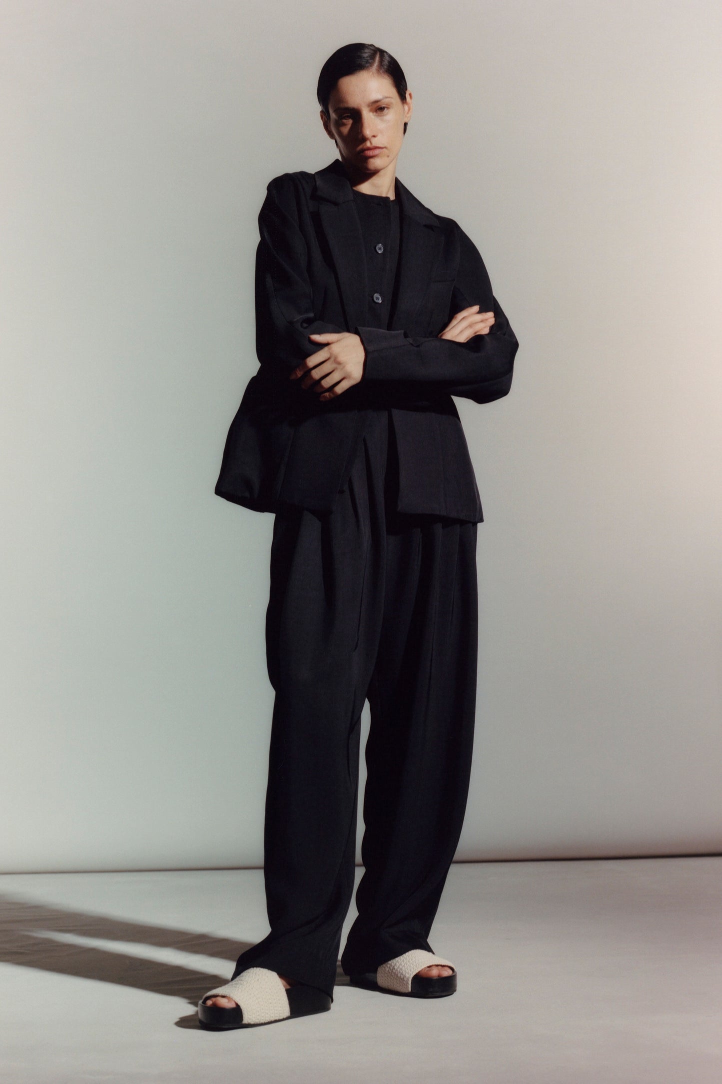 DRAPED POCKET TROUSER