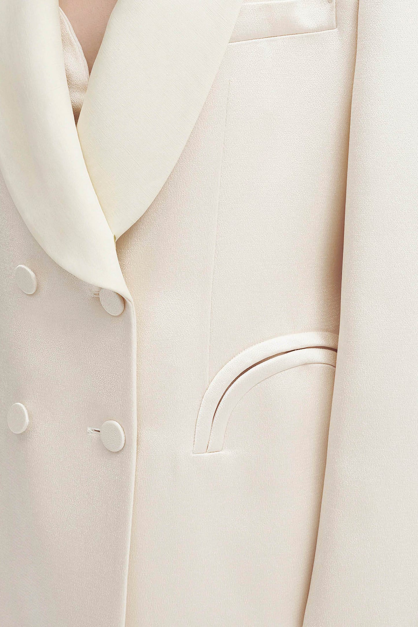 Novalis Ivory Heart Smoking Blazer