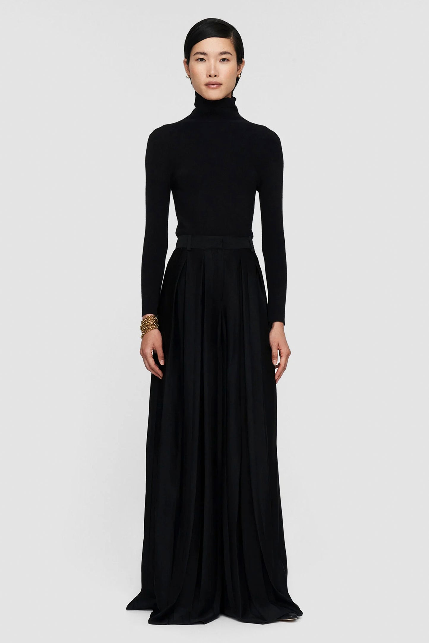 BARLOW/S-TROUSERS-SATIN PLISSE