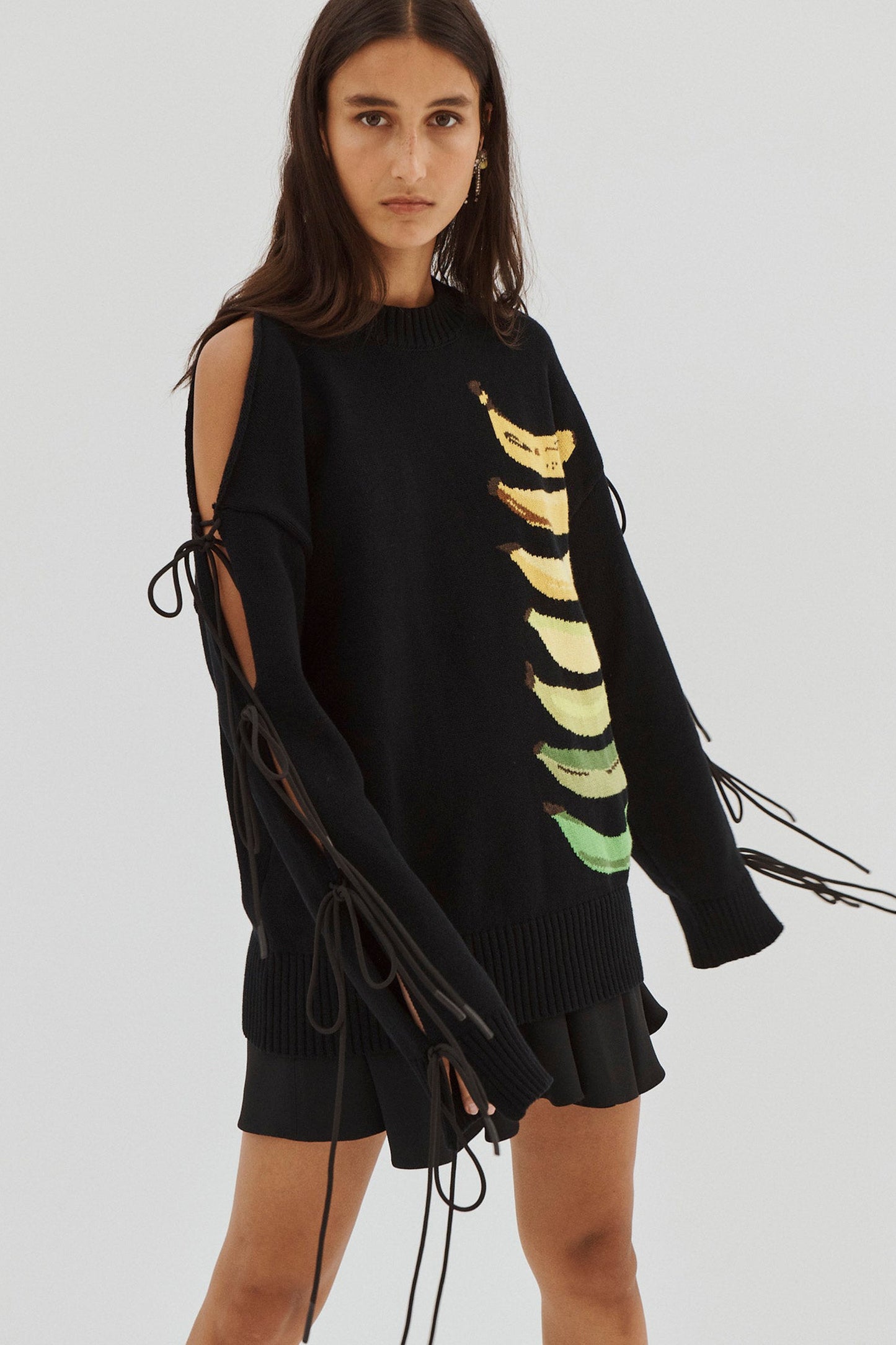 BANANA FOIL PRINTED SWEATER
