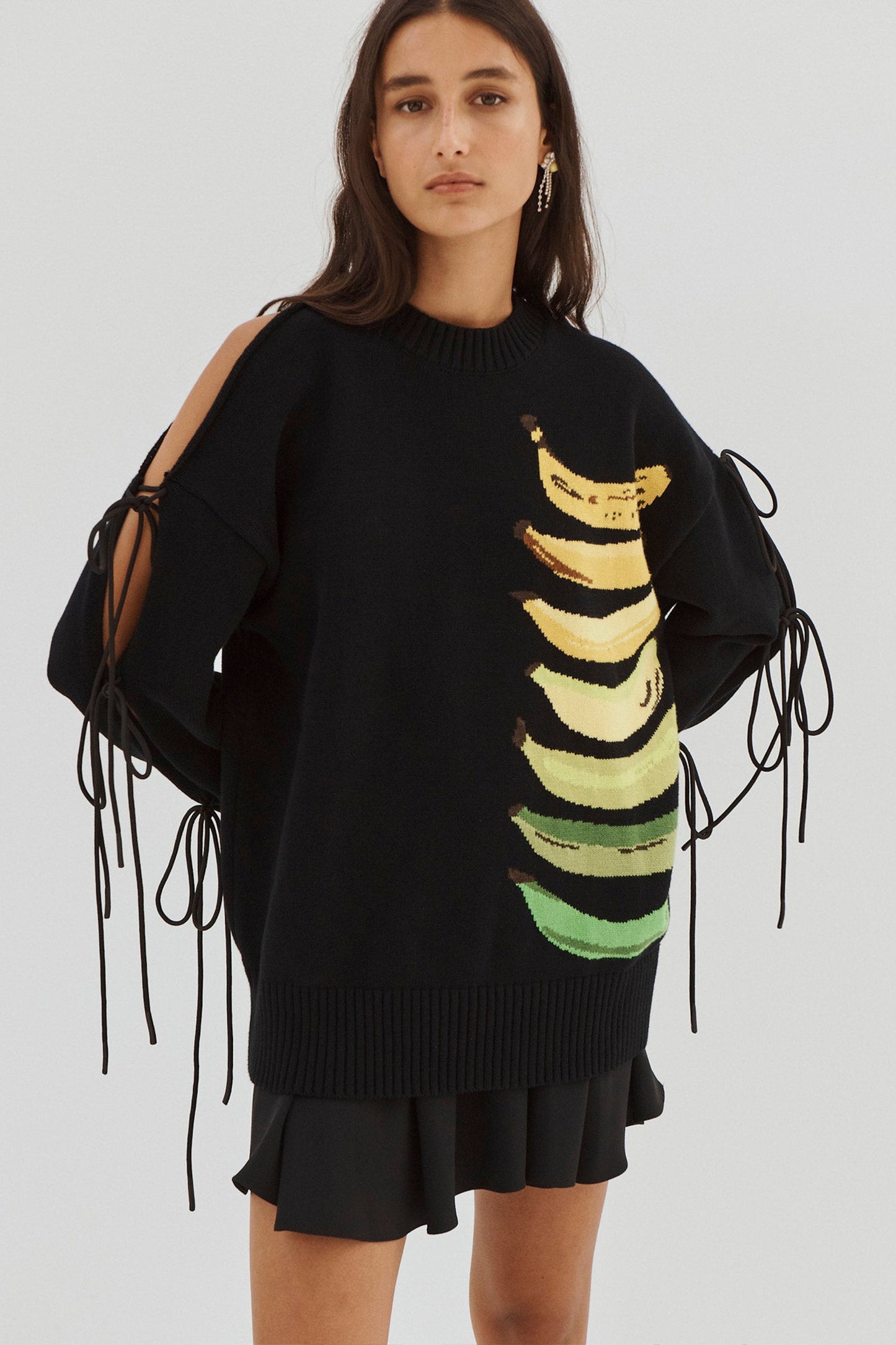 BANANA FOIL PRINTED SWEATER