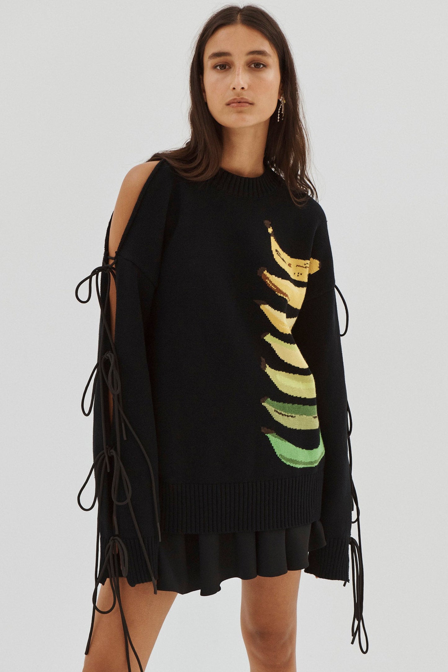BANANA FOIL PRINTED SWEATER