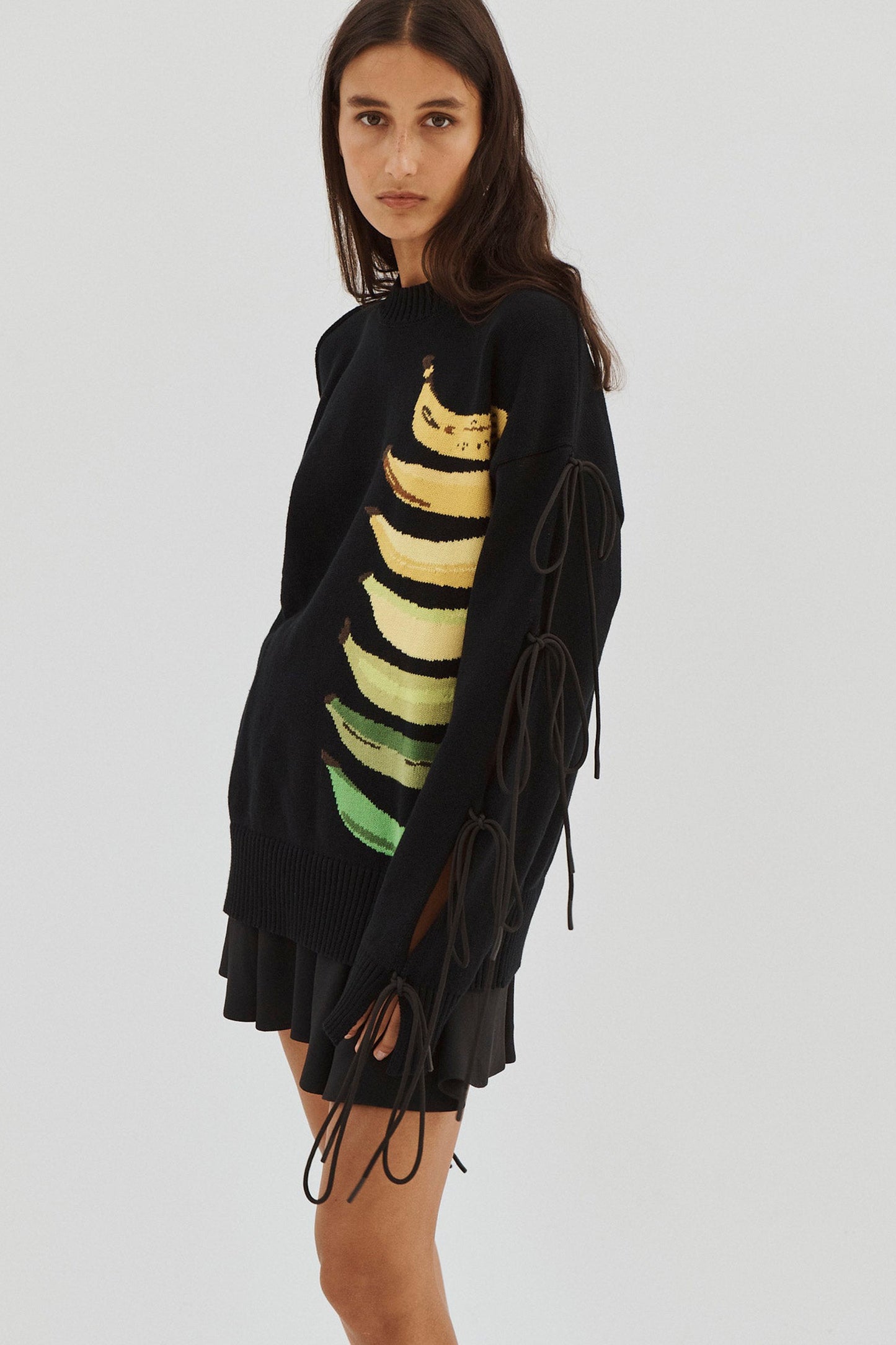 BANANA FOIL PRINTED SWEATER