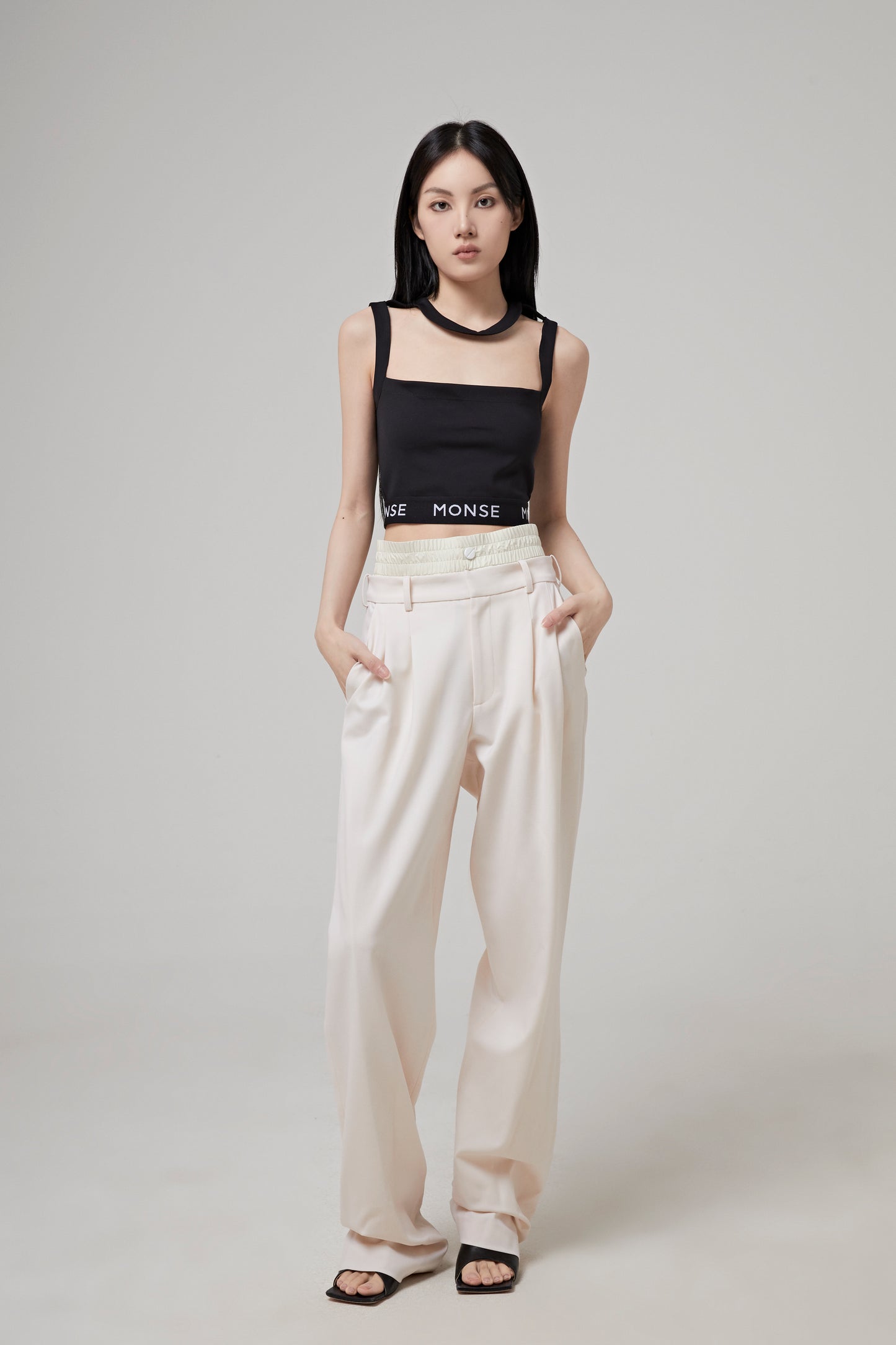 CUT OUT CROPPED TANK TOP