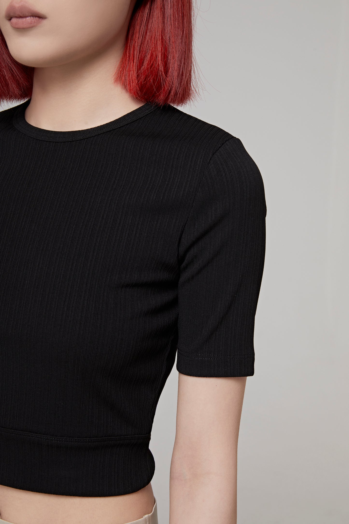 CROPPED RIB T.HVY VR