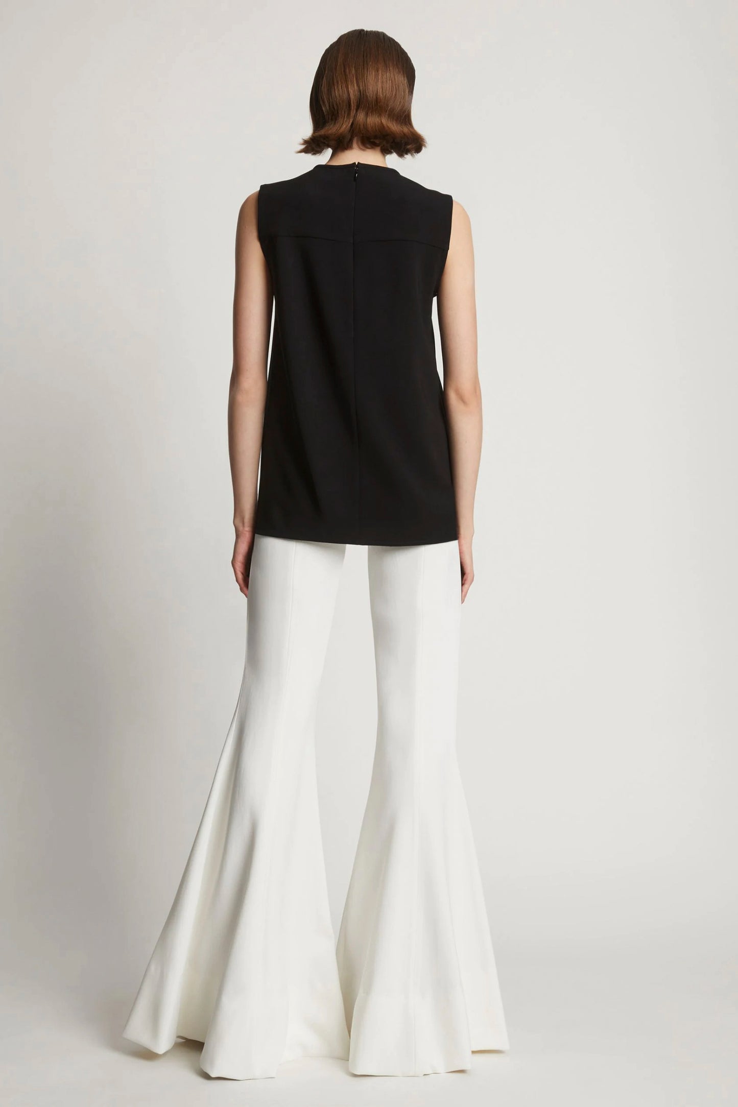 Matte Viscose Crepe Cut Out Top