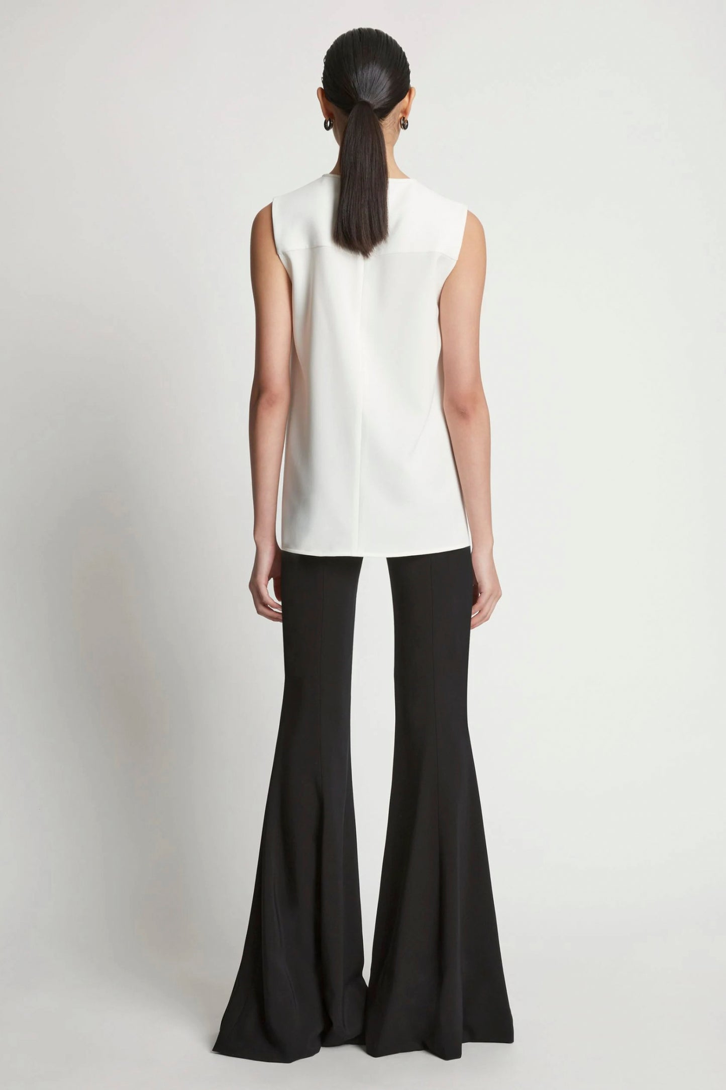 Matte Viscose Crepe Cut Out Top