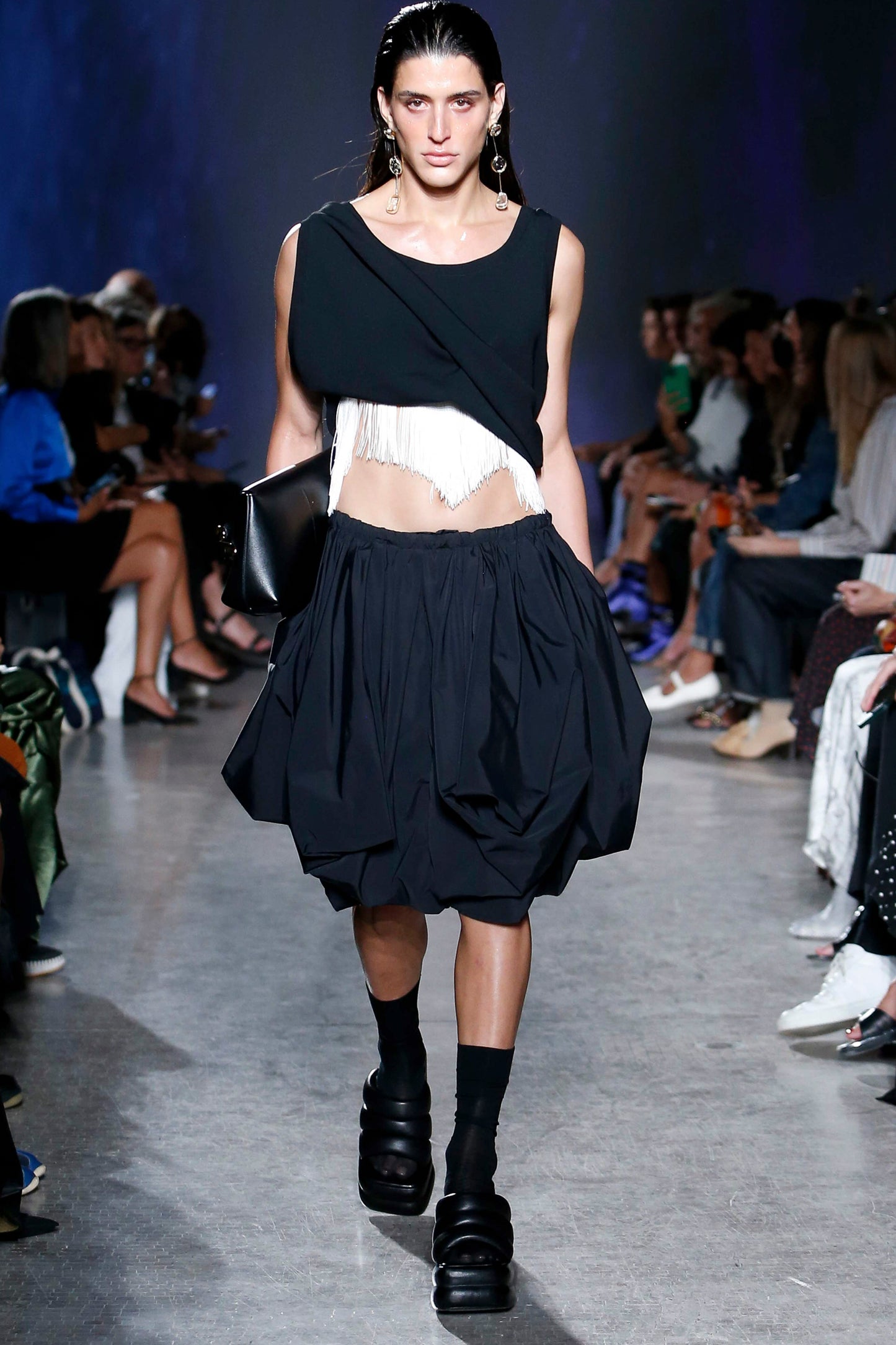 Technical Cotton Voluminous Skirt