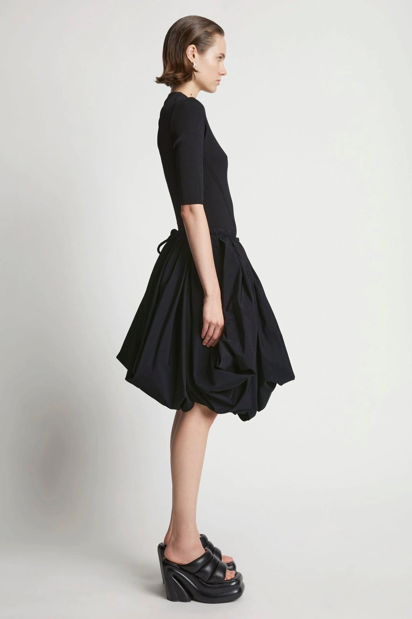 Technical Cotton Voluminous Skirt