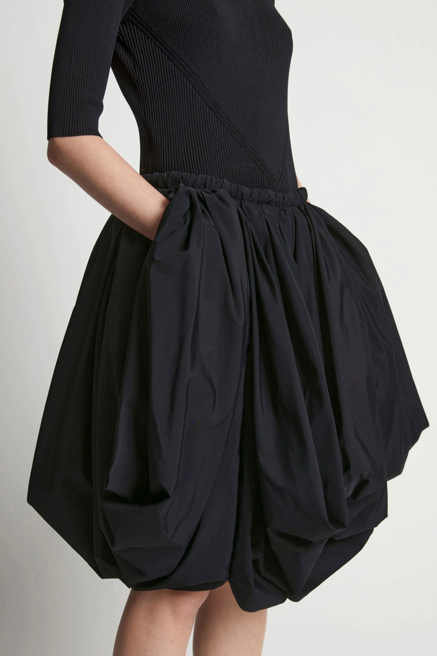 Technical Cotton Voluminous Skirt