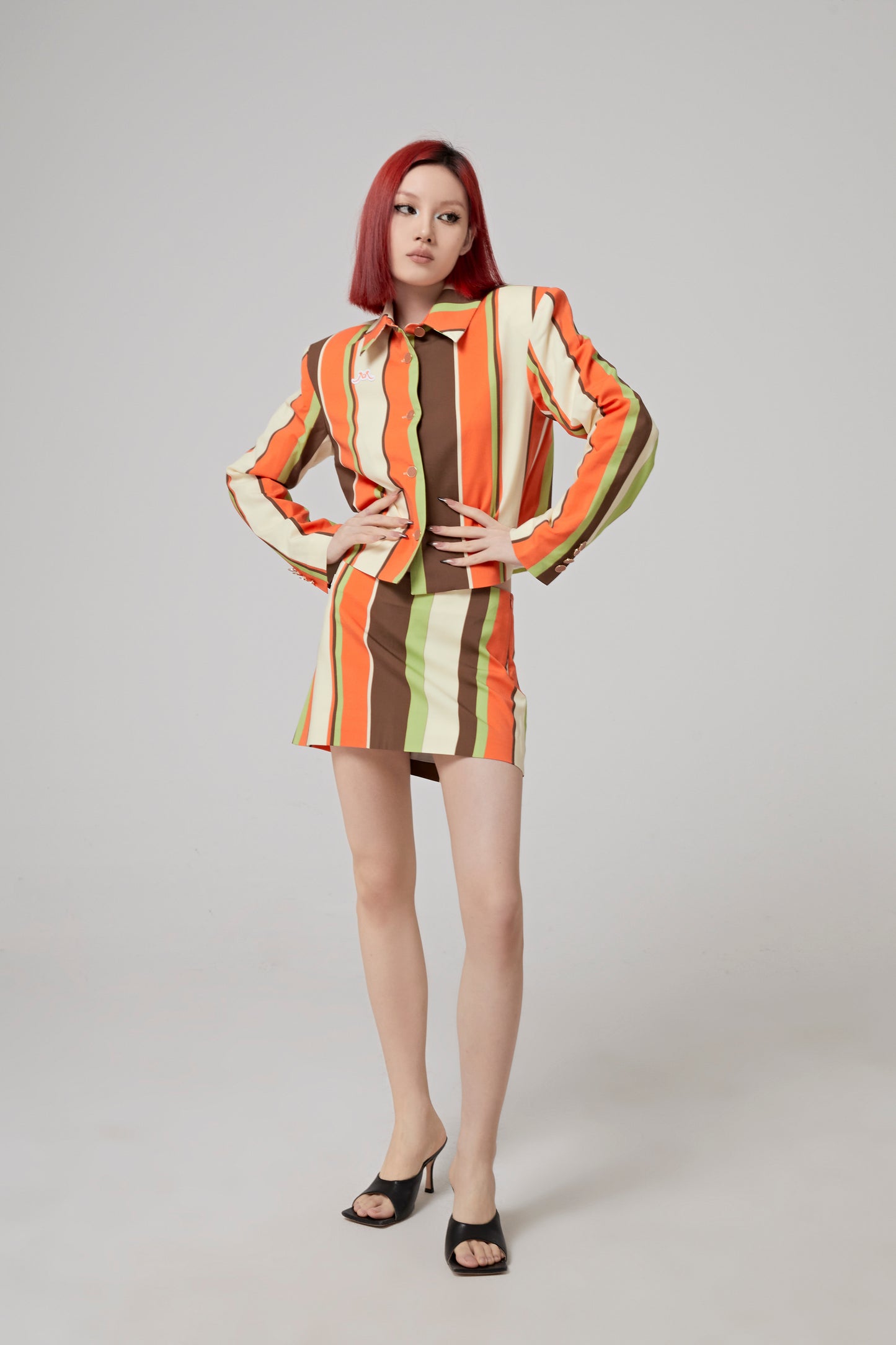 PRINTED FLANNEL MINI SKIRT