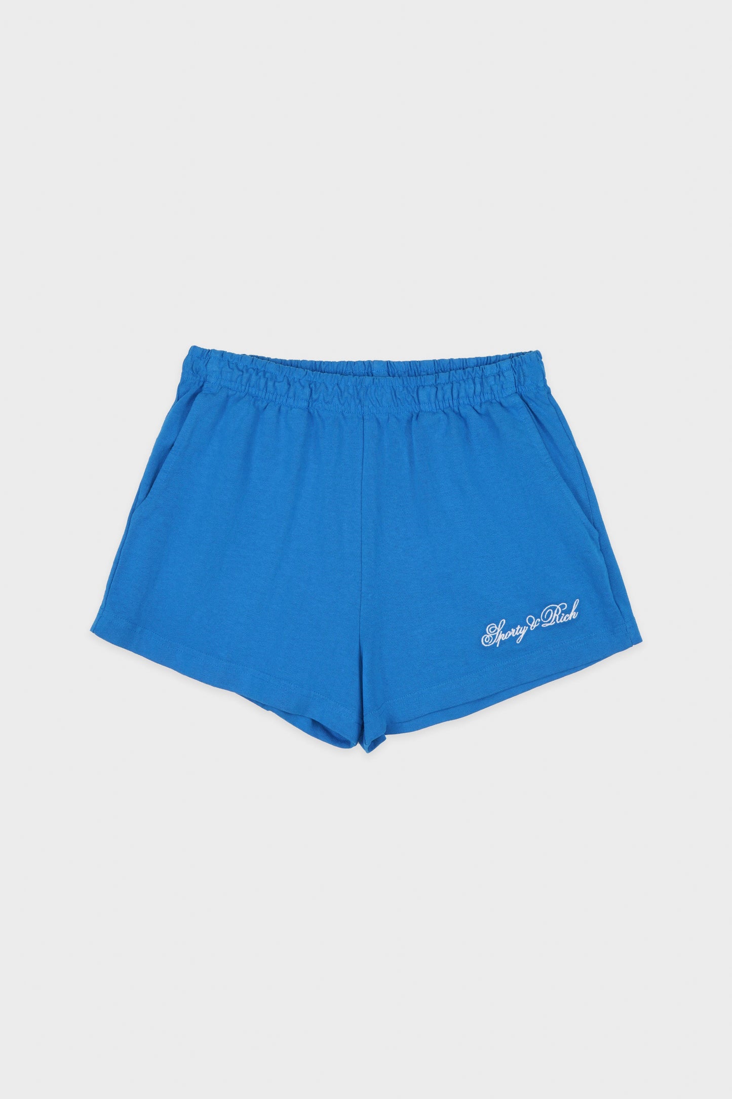 CURSIVE LOGO EMBROIDERED DISCO SHORT