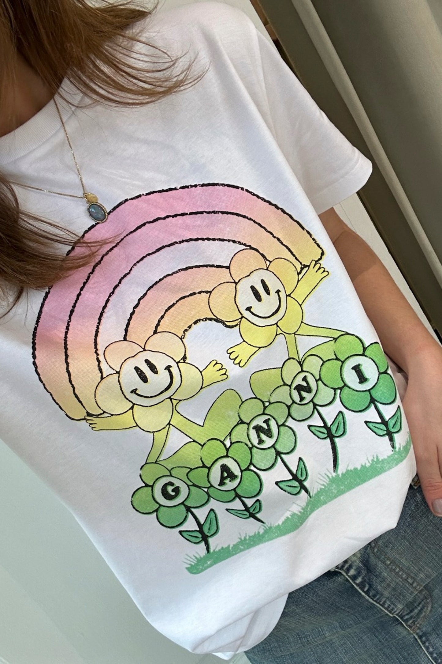 BASIC JERSEY RAINBOW RELAXED TSHIRT