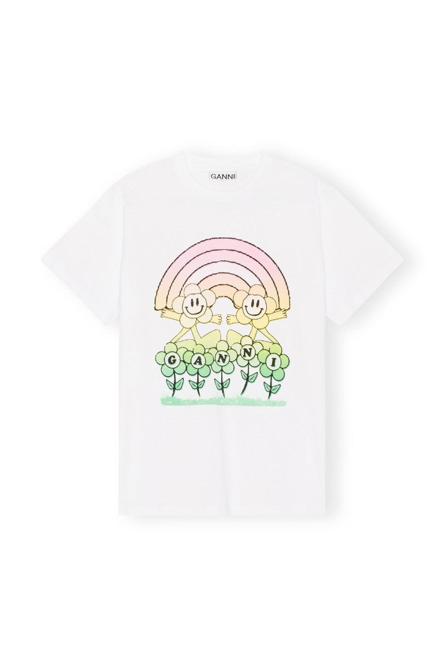 BASIC JERSEY RAINBOW RELAXED TSHIRT
