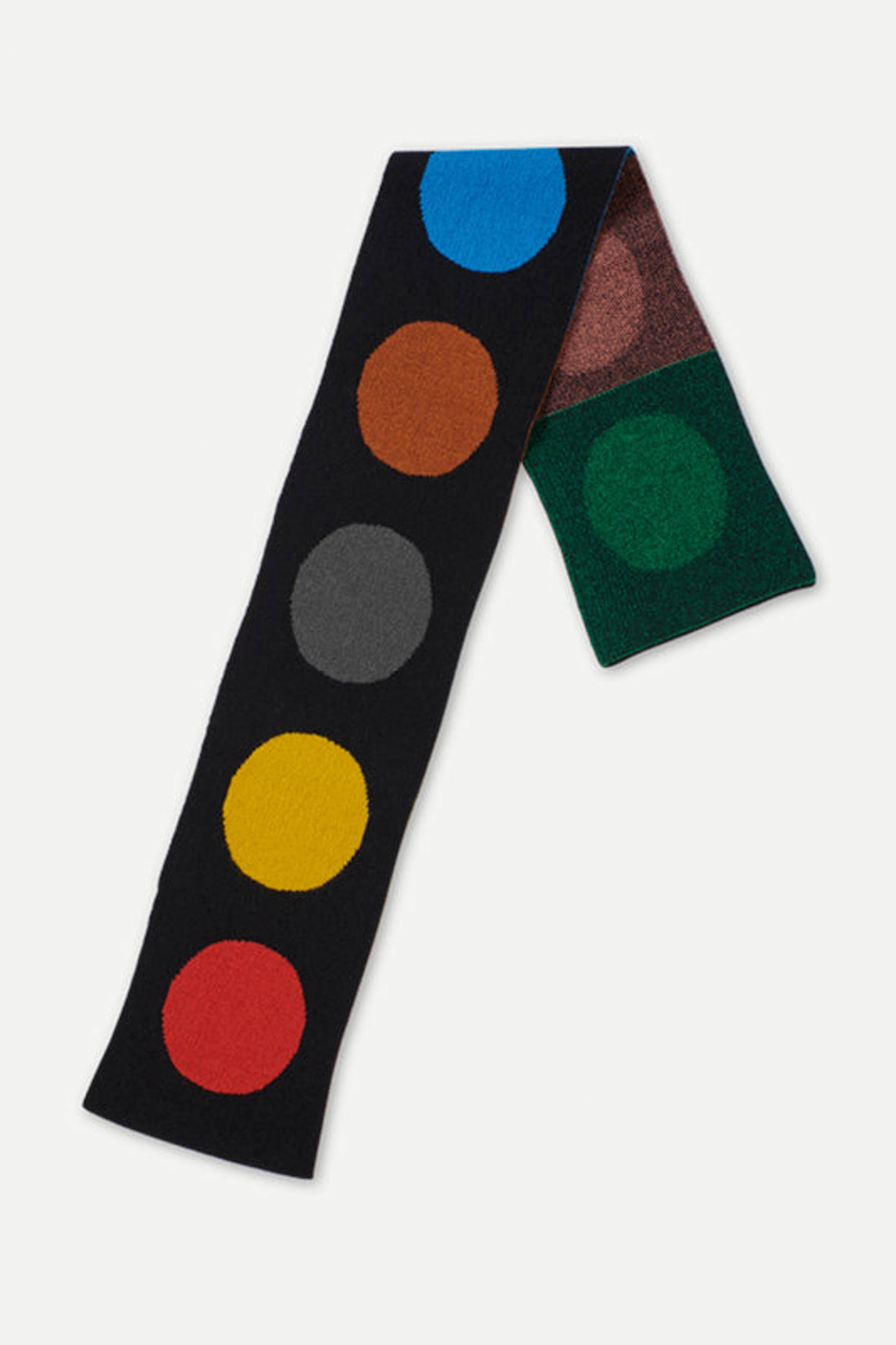 Small multicolour spot scarf
