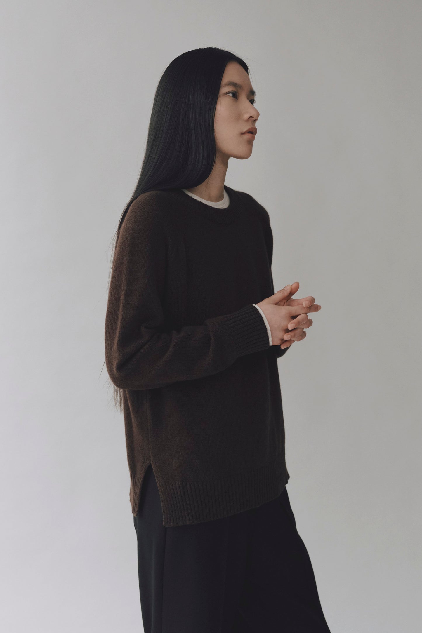 CHASHMERE BLEND CREWNECK KNIT