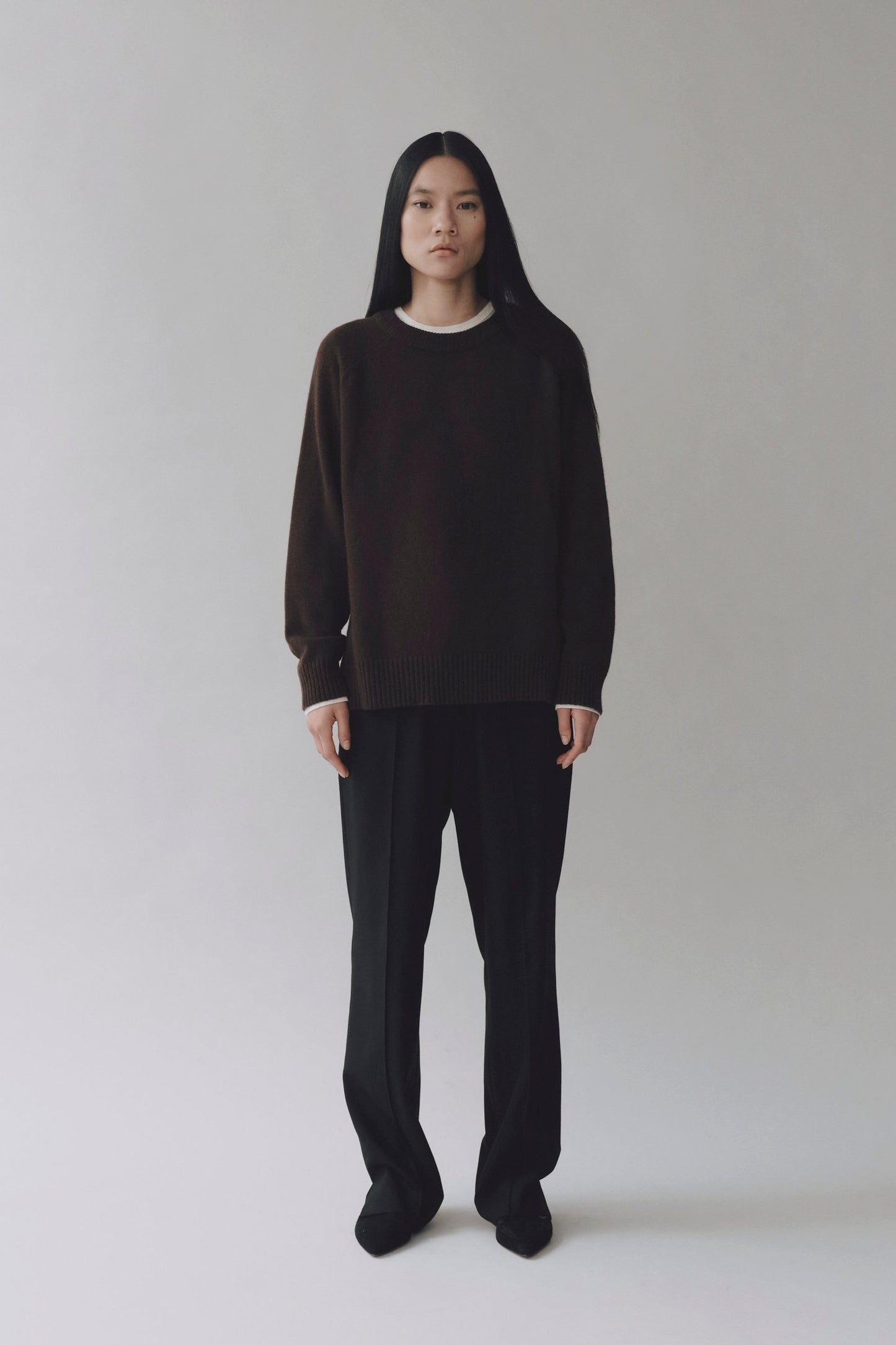 CHASHMERE BLEND CREWNECK KNIT