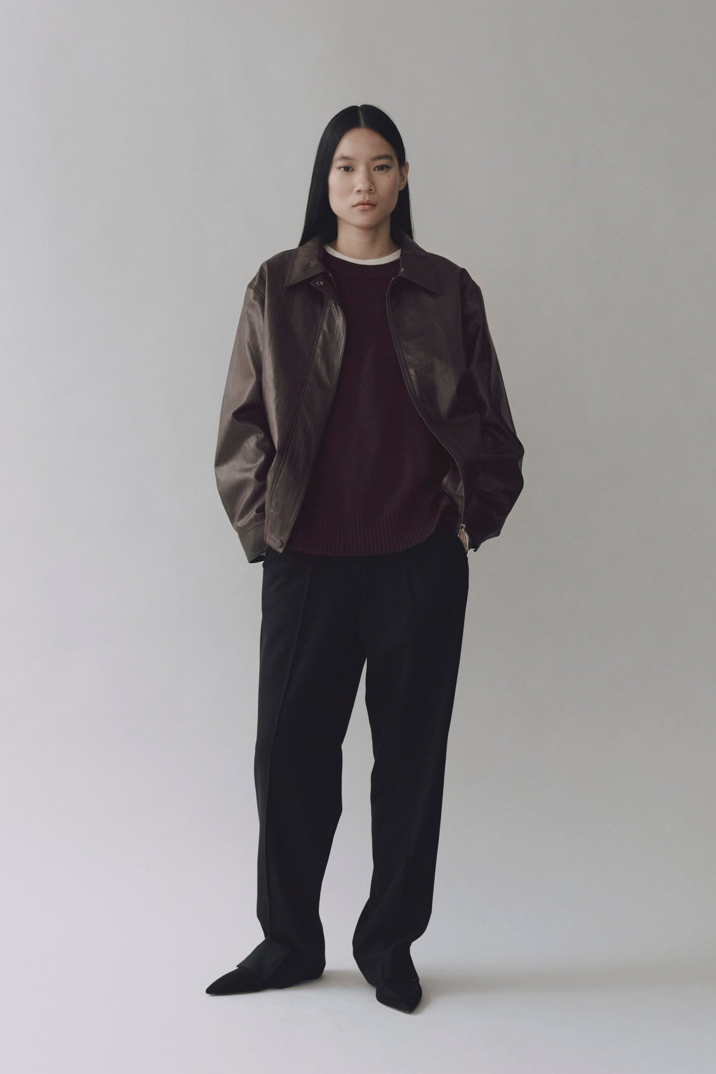 CHASHMERE BLEND CREWNECK KNIT