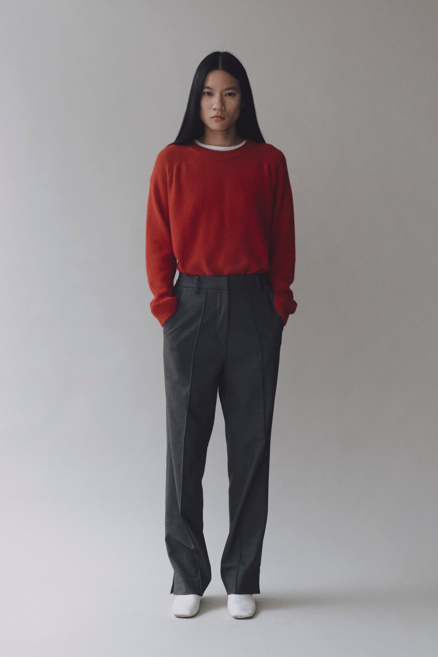 CHASHMERE BLEND CREWNECK KNIT