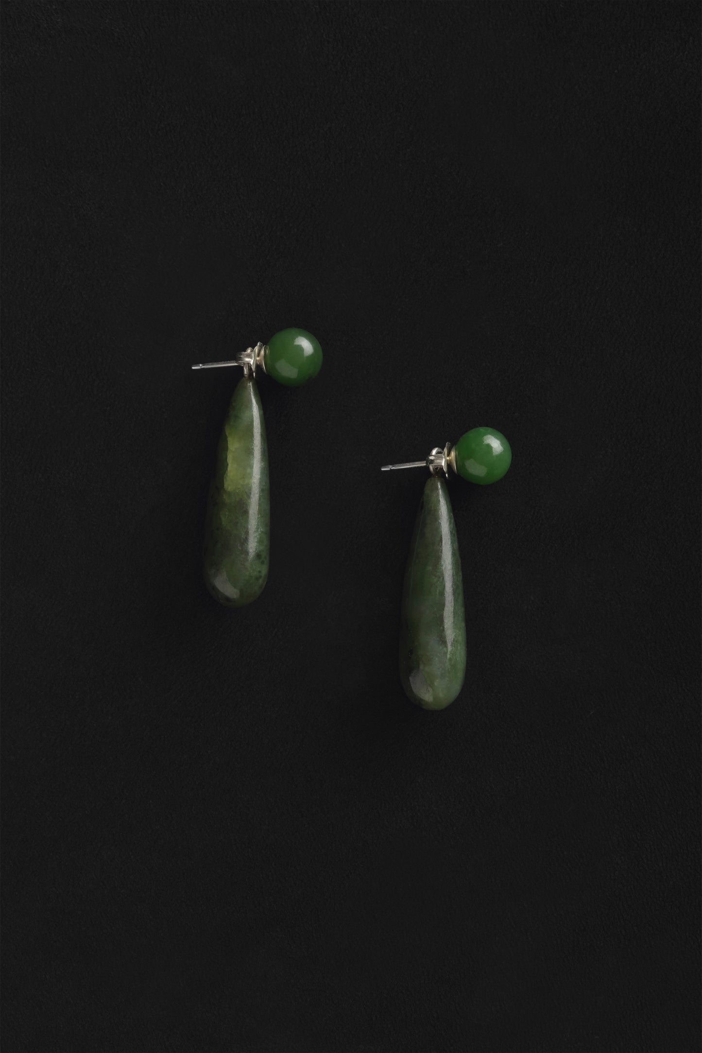 Small Angelika Earrings, Jade