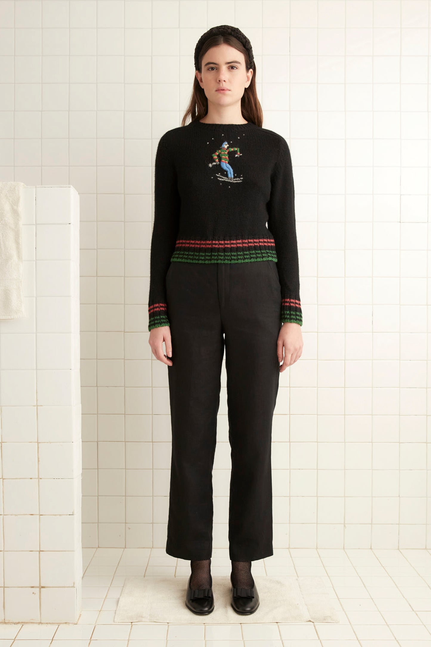 SKI RUN CREWNECK