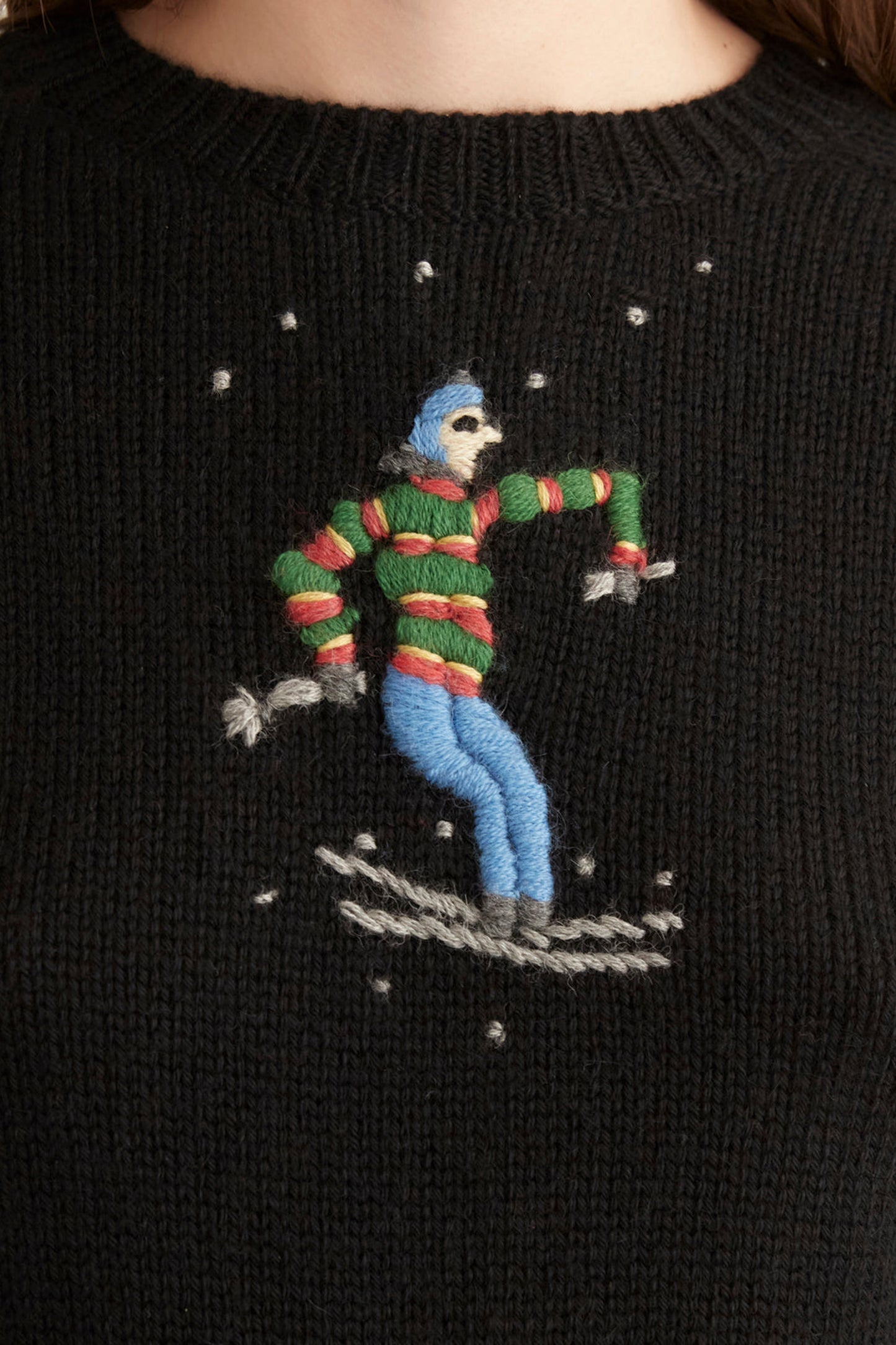SKI RUN CREWNECK