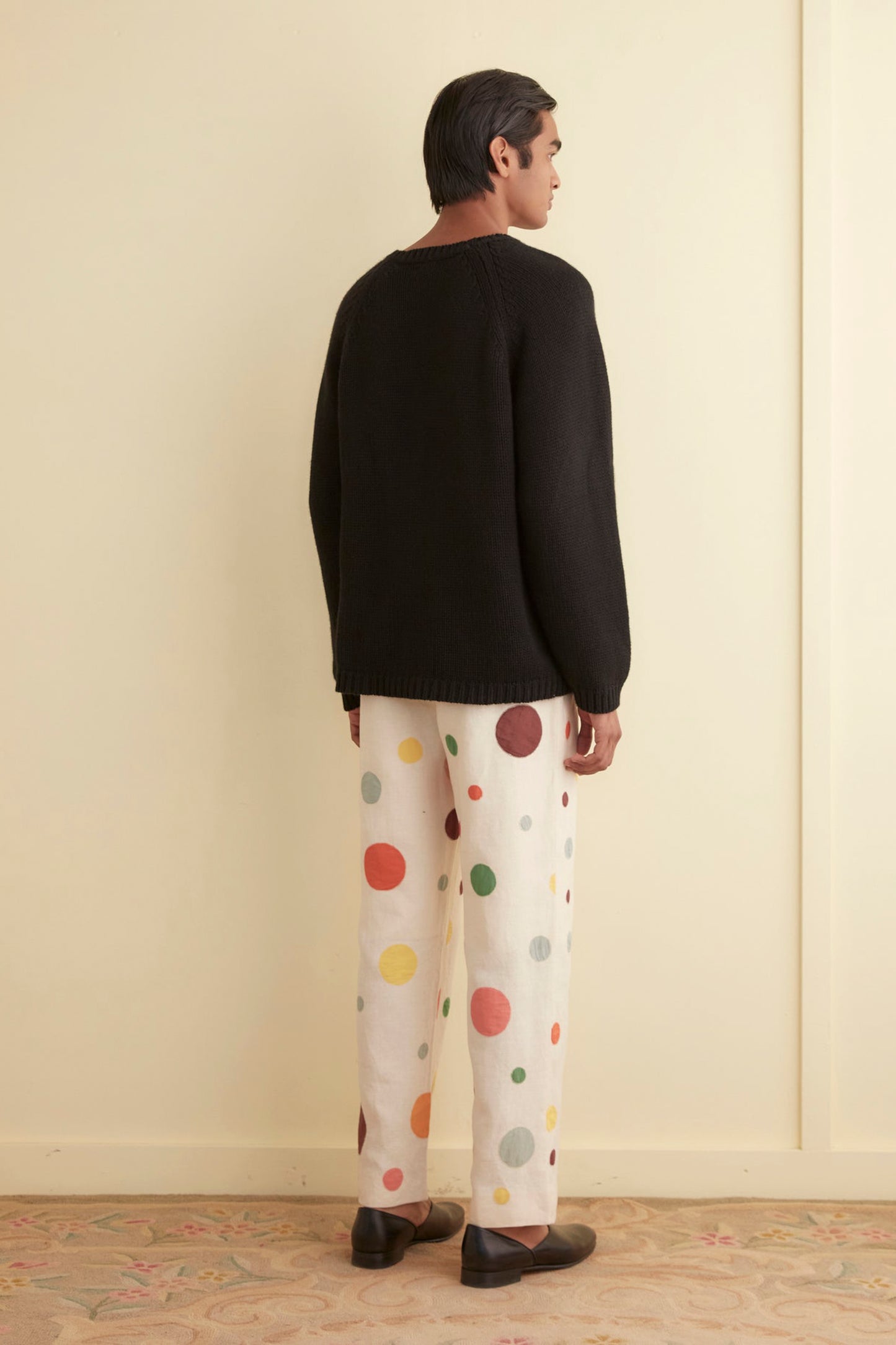 DOTTED APPLIQUÉ TROUSERS