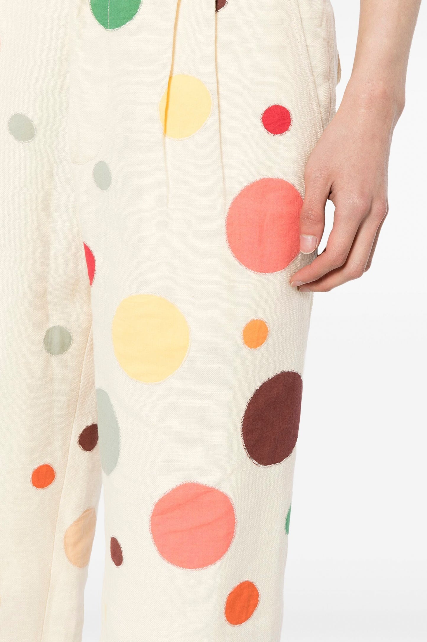 DOTTED APPLIQUÉ TROUSERS