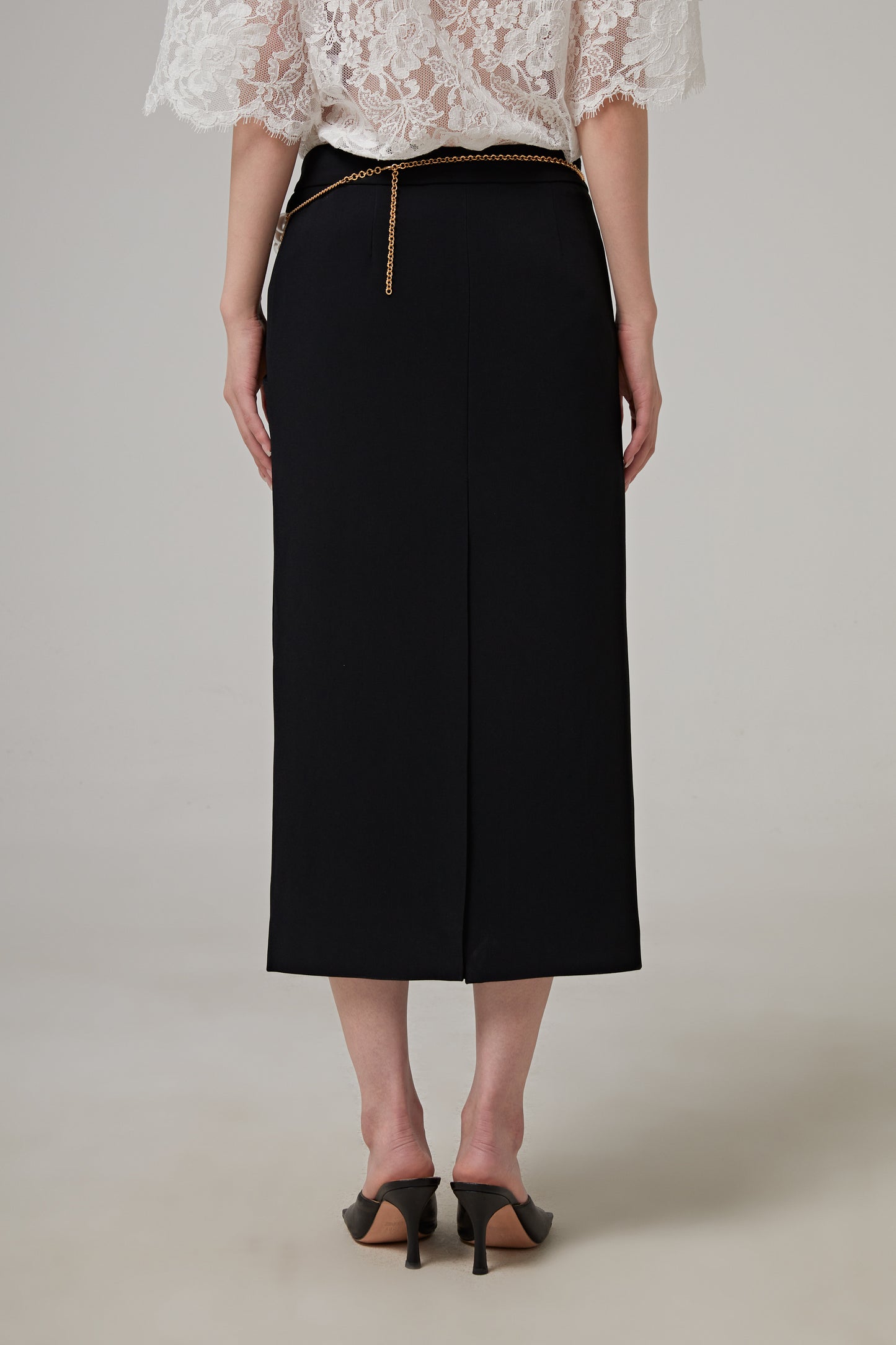 Low-waisted Sablé Long Skirt