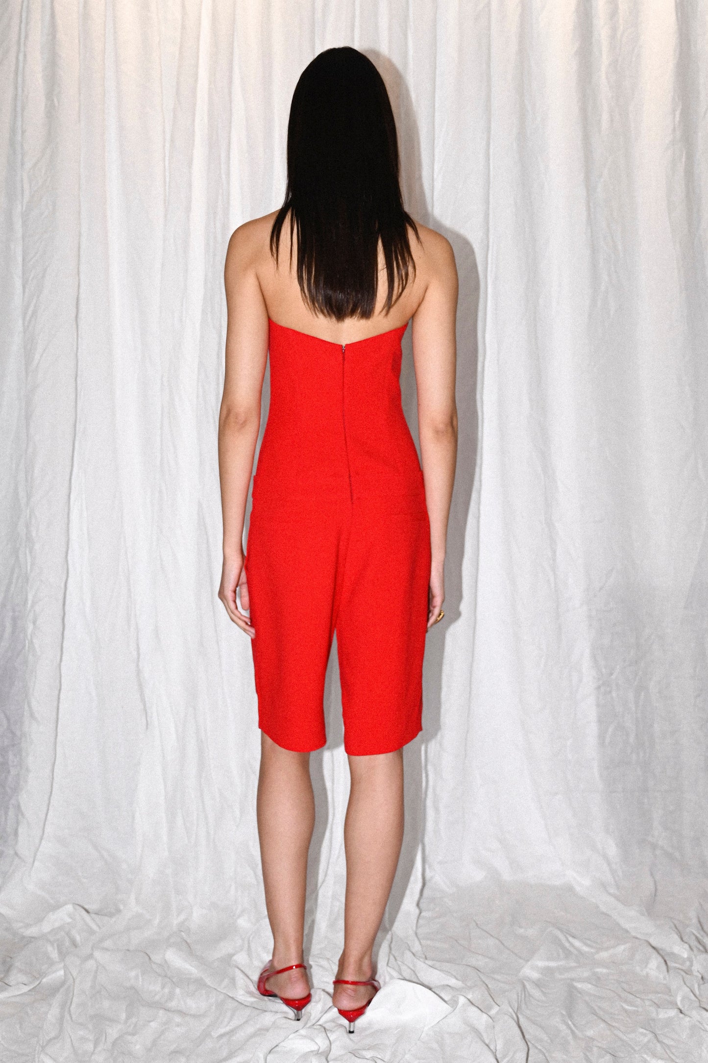 Sablé Bustier Mini Jumpsuit